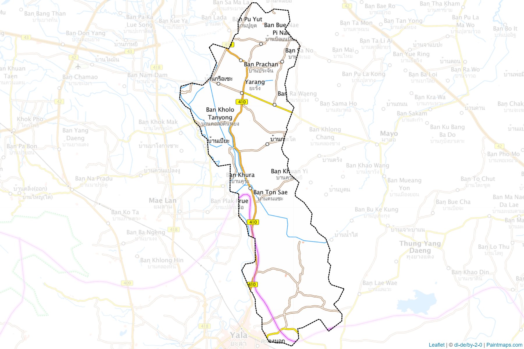 Yarang (Pattani) Map Cropping Samples-1