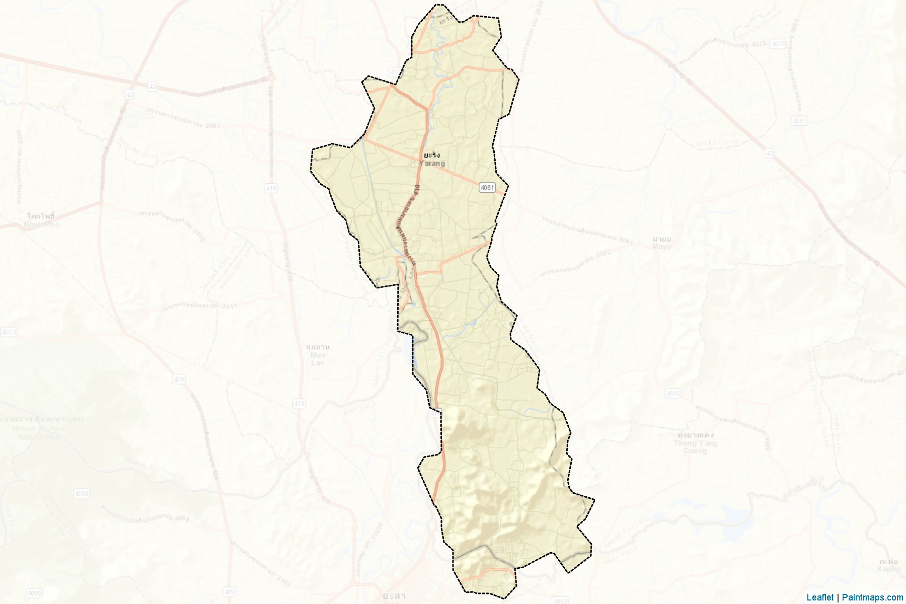 Yarang (Pattani) Map Cropping Samples-2