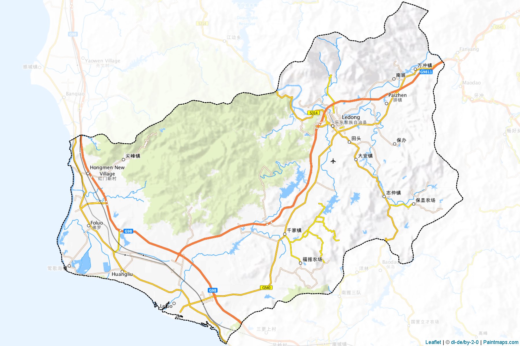 Ledong Li (Hainan) Map Cropping Samples-1