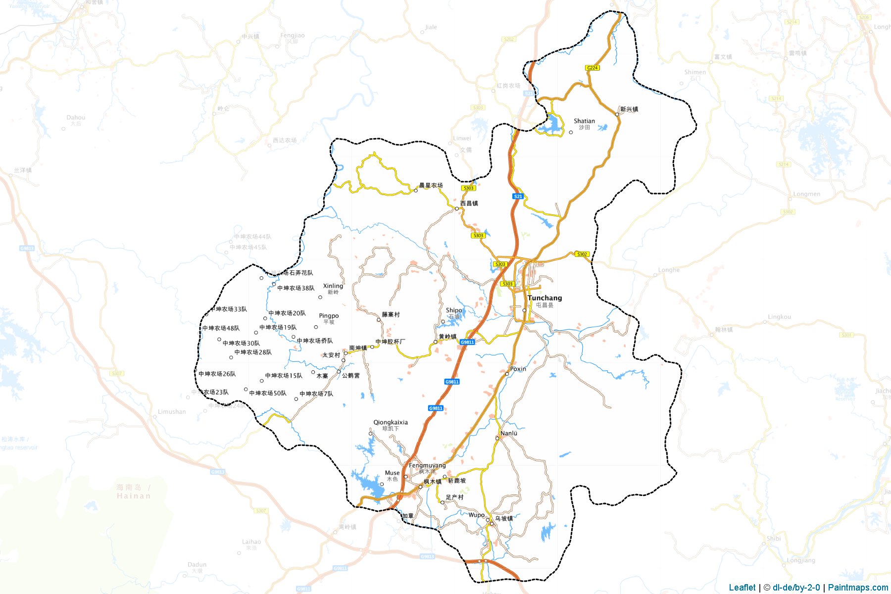 Tunchan (Hainan) Map Cropping Samples-1