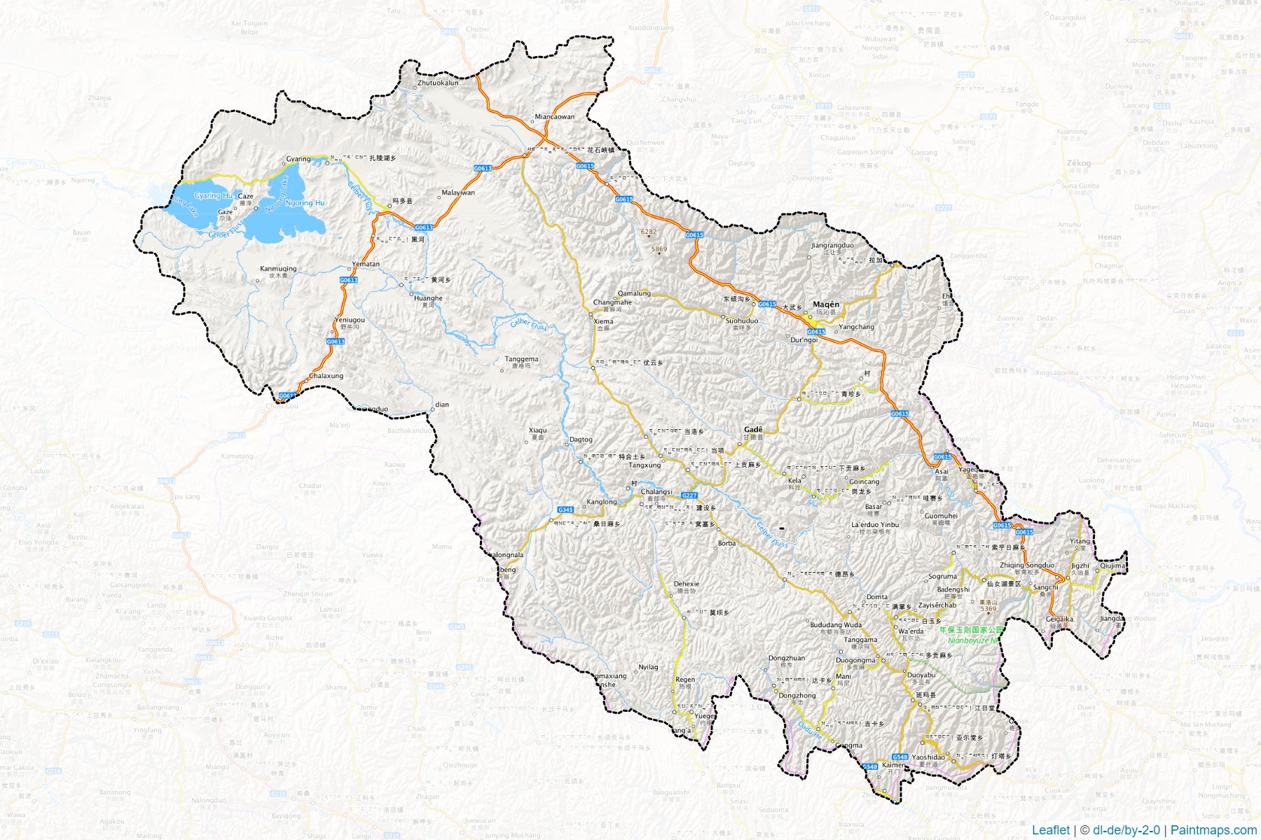 Guoluo Zangzu (Qinghai) Map Cropping Samples-1