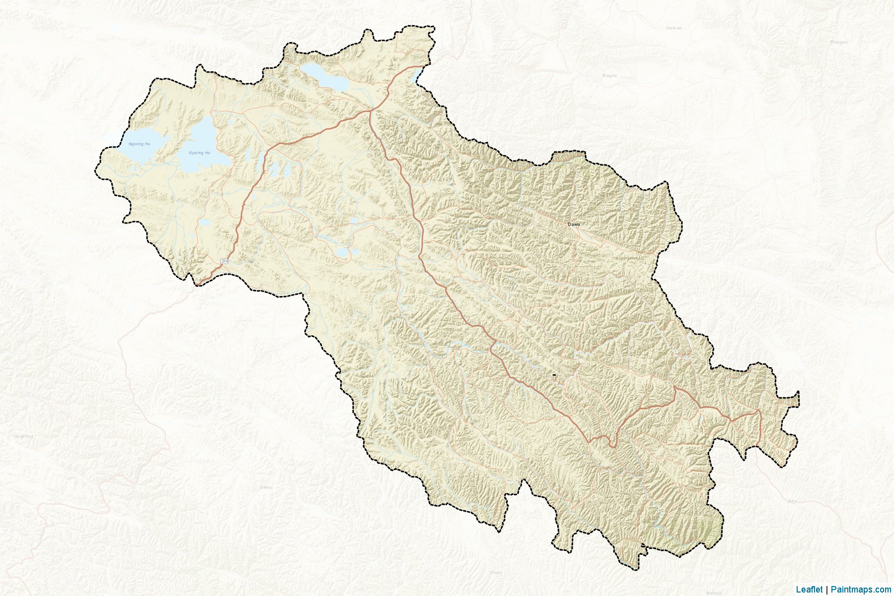 Guoluo Zangzu (Qinghai) Map Cropping Samples-2