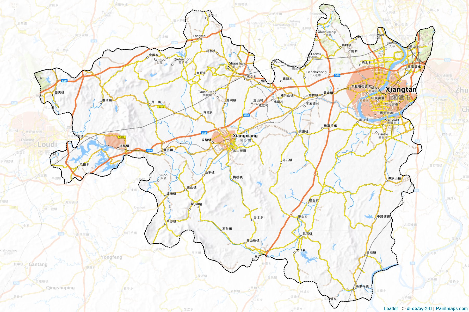 Xiangtan (Hunan) Haritası Örnekleri-1