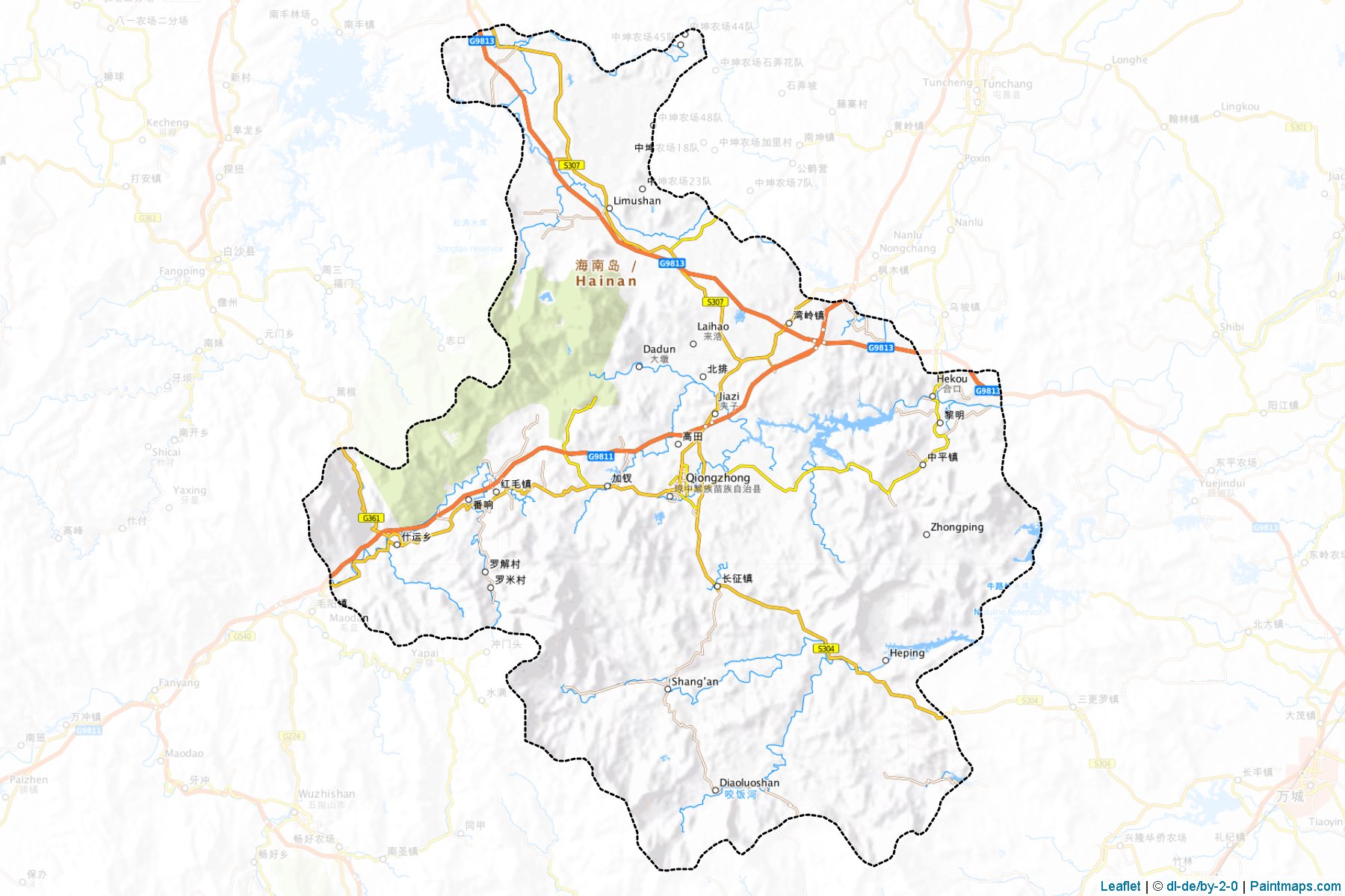 Qiongzhong Li and Miao (Hainan) Map Cropping Samples-1