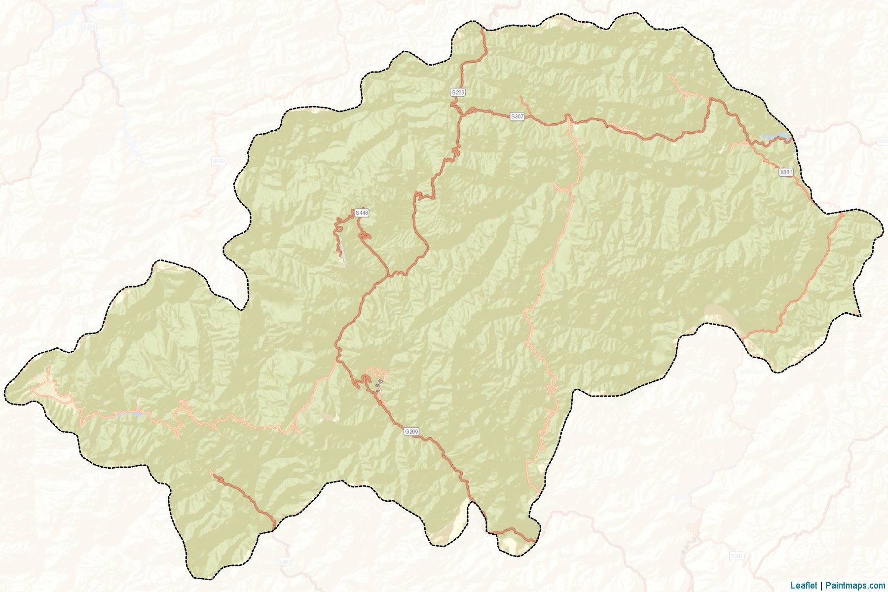 Muestras de recorte de mapas Hubei (Hubei)-2