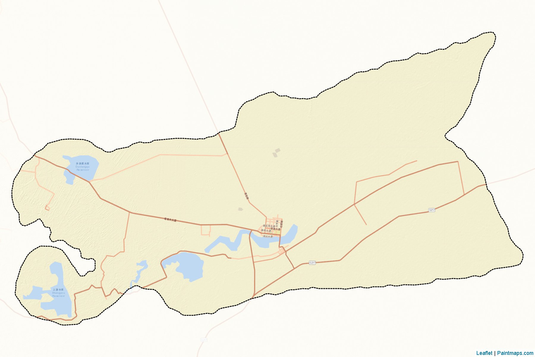 Muestras de recorte de mapas Zizhiqu Zhixiaxian Jixingzheng Quhua (Xinjiang Uyghur)-2