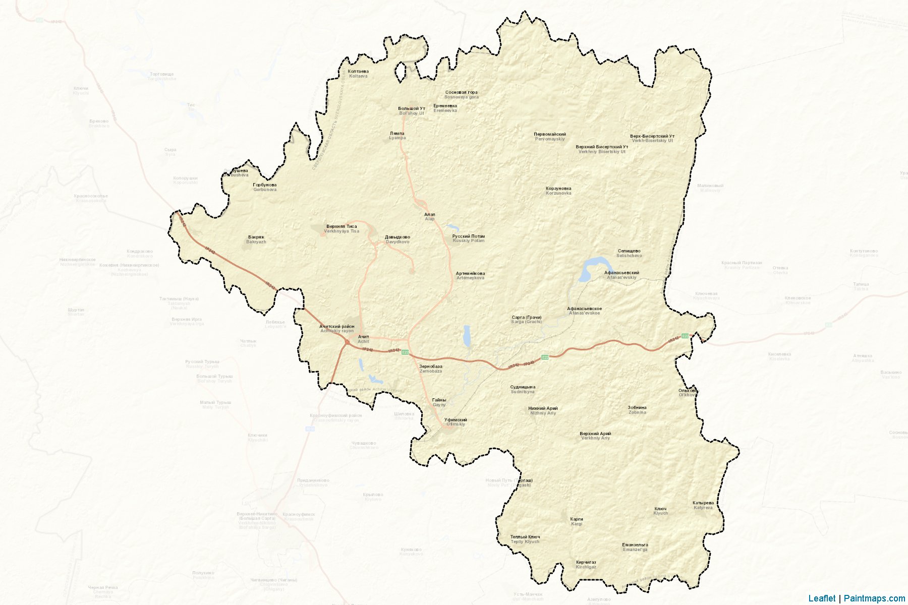 Achitskiy (Sverdlovsk) Map Cropping Samples-2