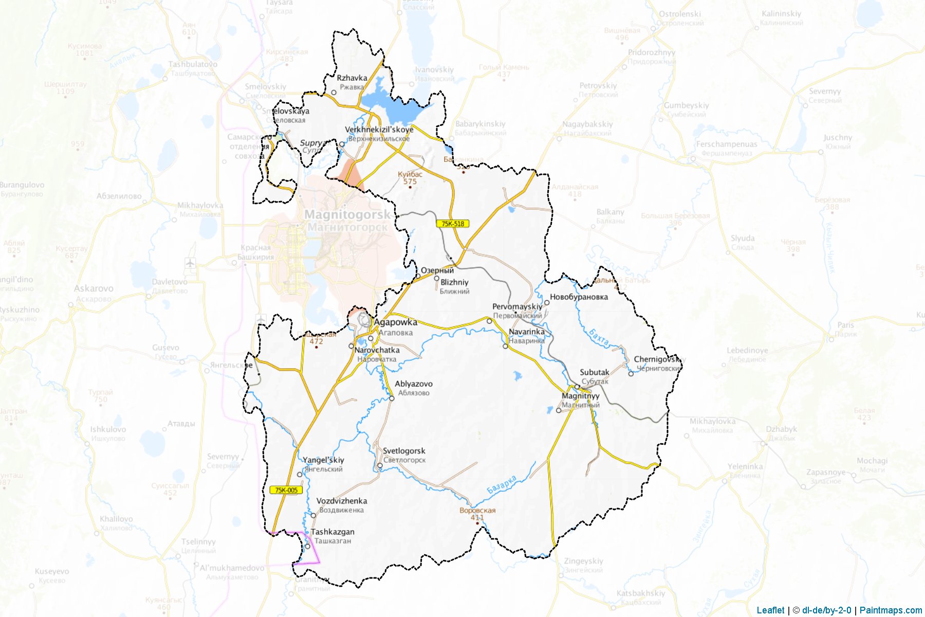 Agapovskiy (Chelyabinsk) Map Cropping Samples-1