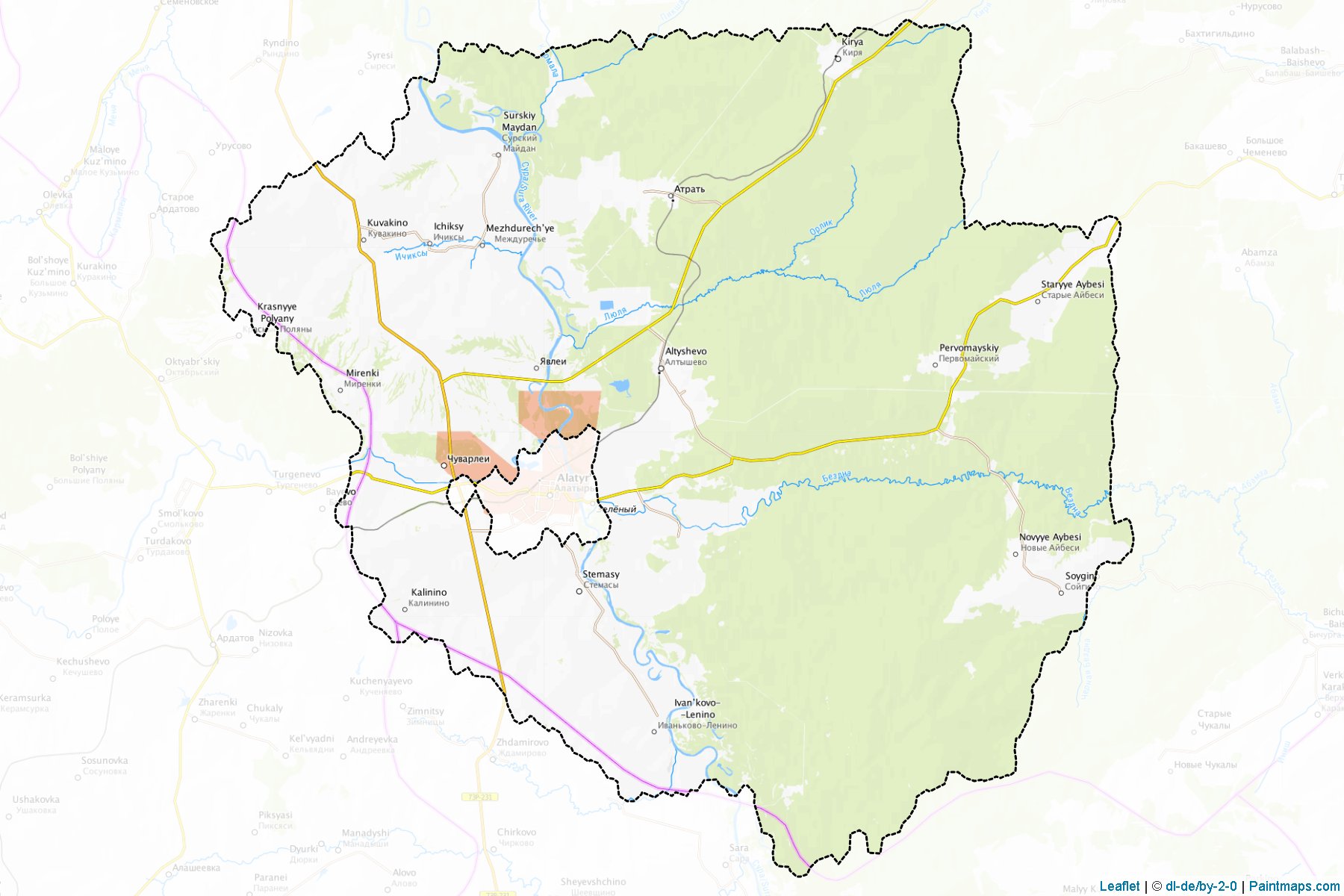 Alatyrskiy (Chuvash) Map Cropping Samples-1