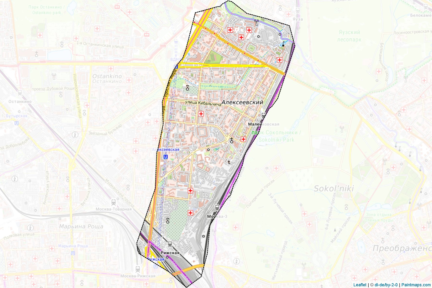 Alekseevskiy (Moscow City) Map Cropping Samples-1