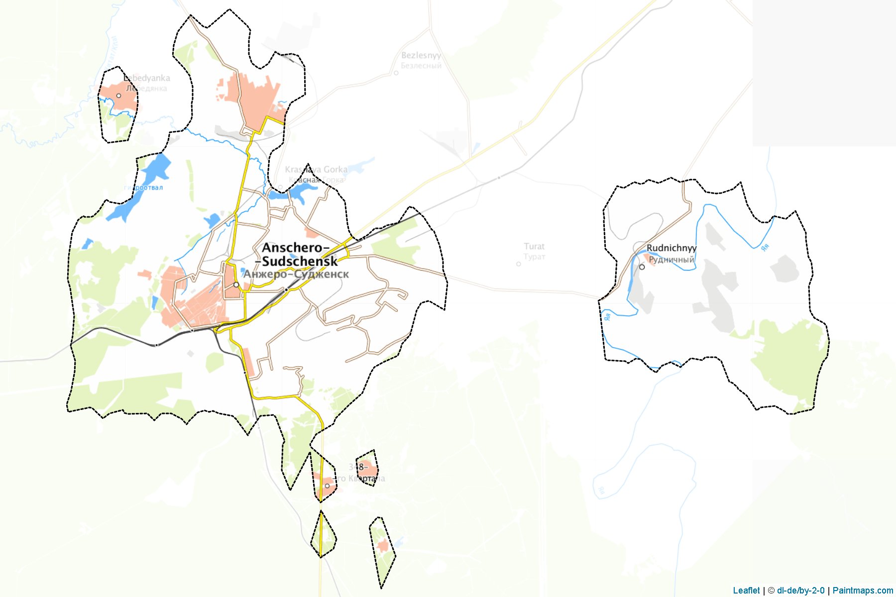 Anzhero-Sudzhensk (Kemerovo) Map Cropping Samples-1