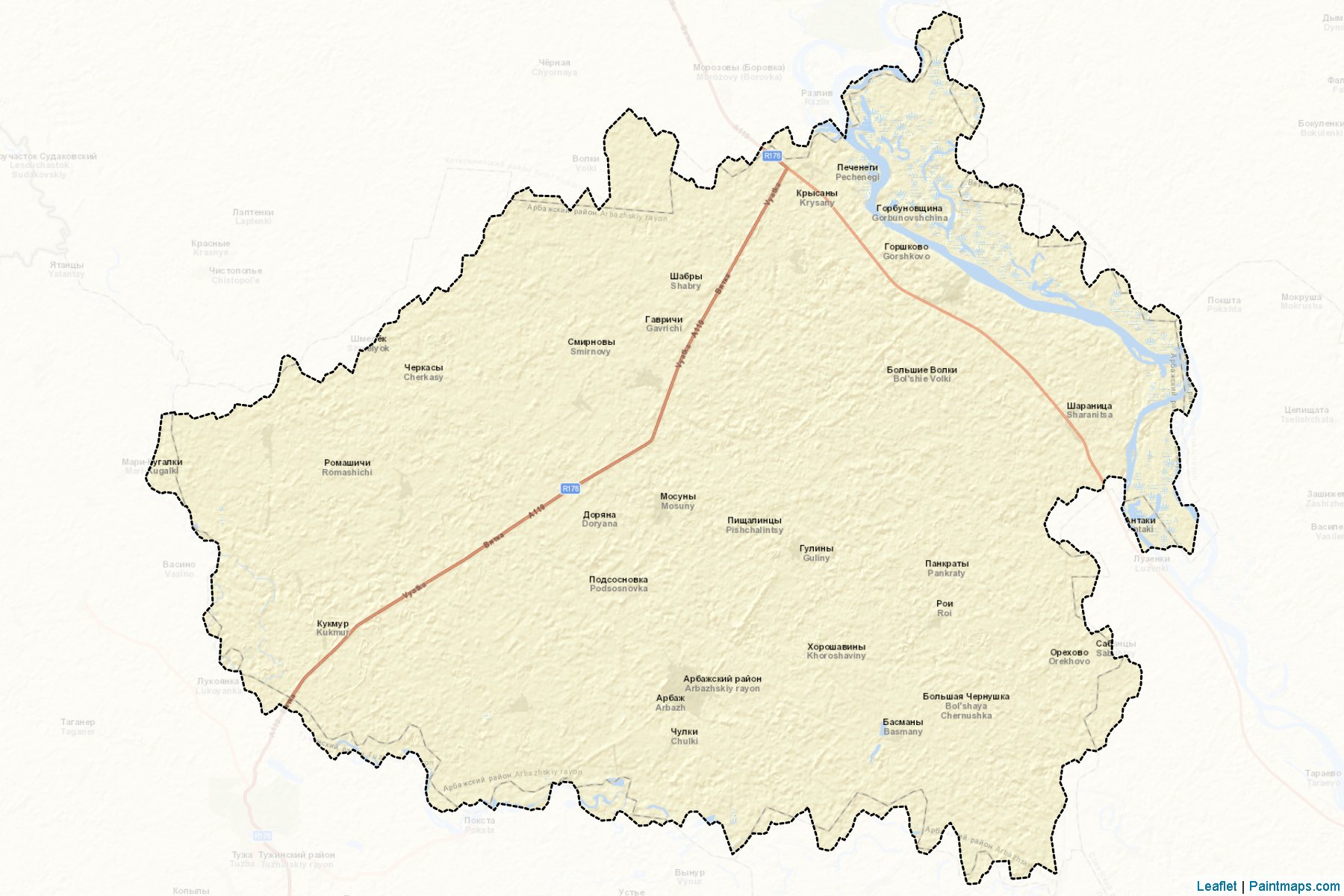 Arbazhskiy (Kirov) Map Cropping Samples-2