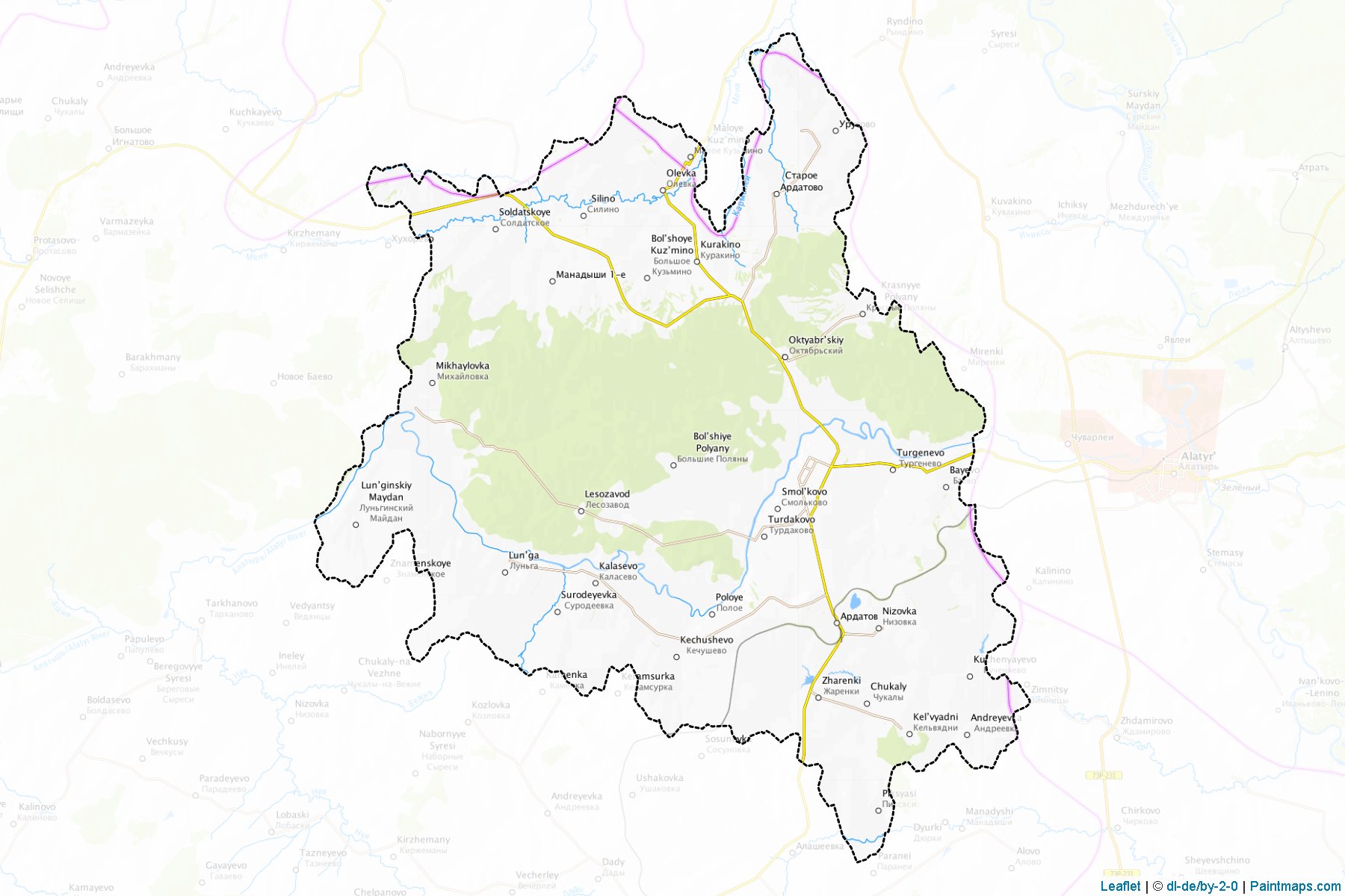 Ardatovskiy (Mordovia) Map Cropping Samples-1