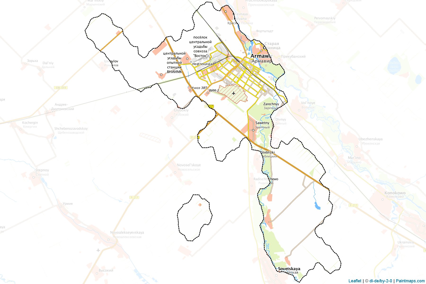 Armavir (Krasnodar) Map Cropping Samples-1