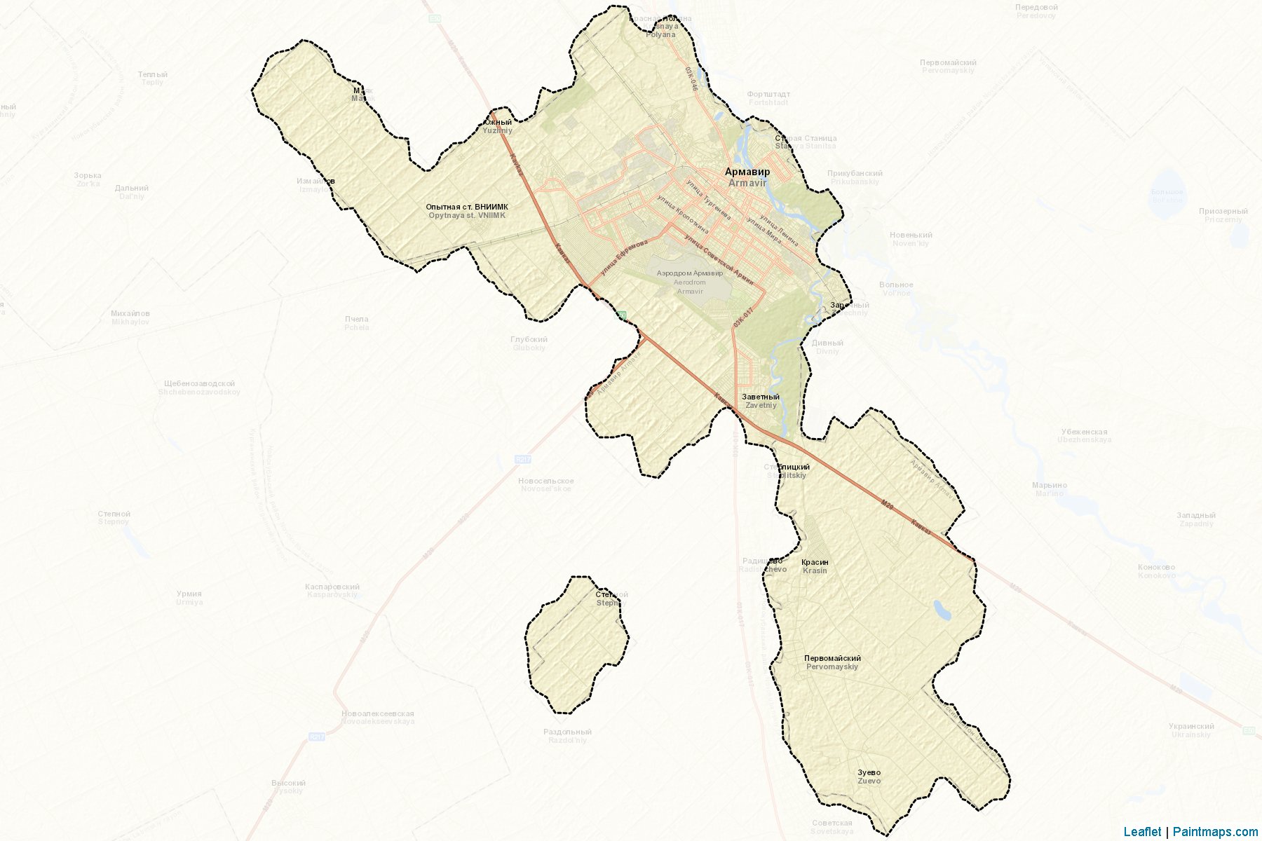 Armavir (Krasnodar) Map Cropping Samples-2