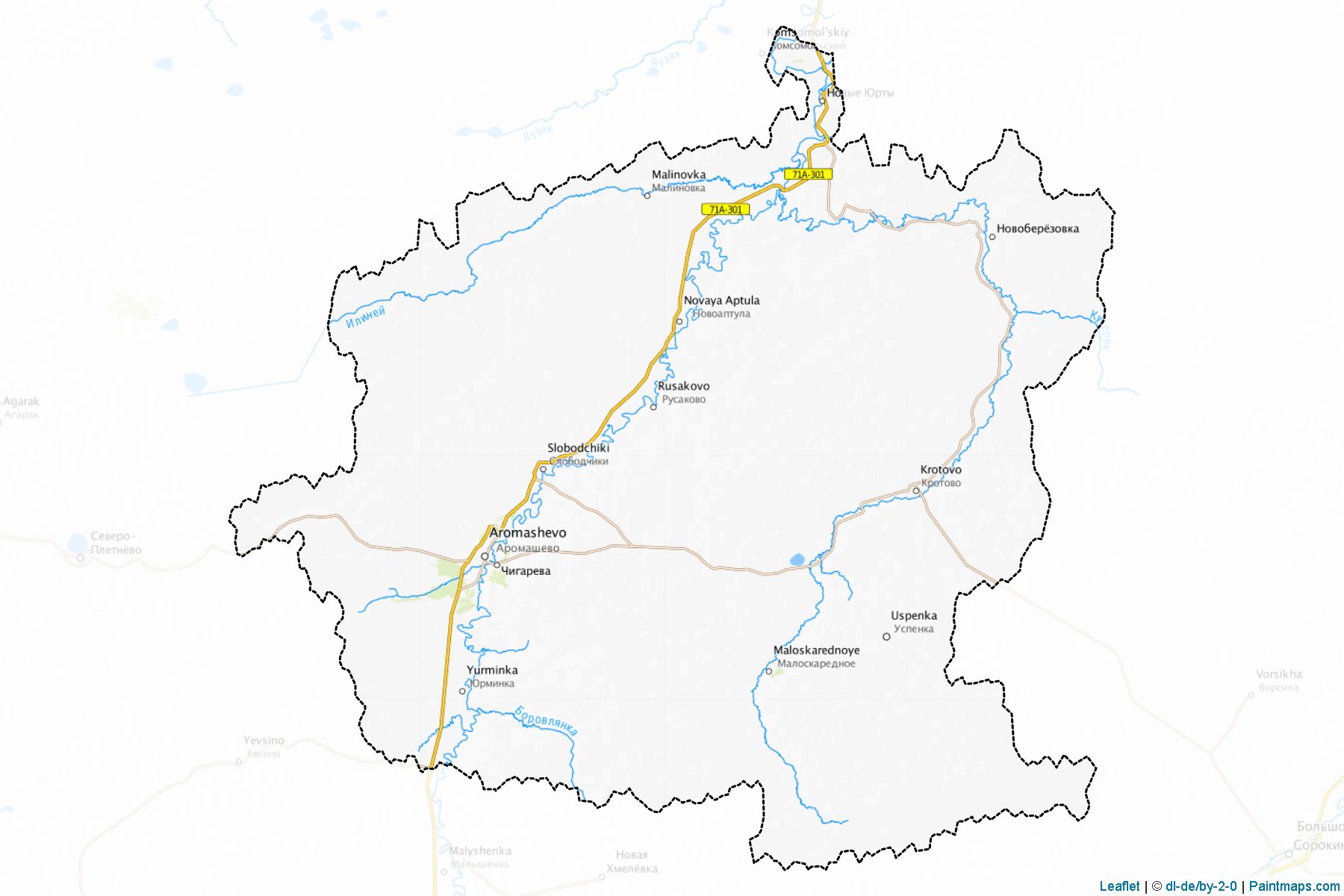 Aromashevskiy (Tyumen) Map Cropping Samples-1