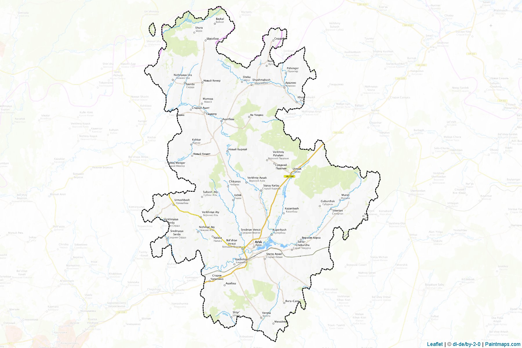 Arskiy (Tatarstan) Map Cropping Samples-1