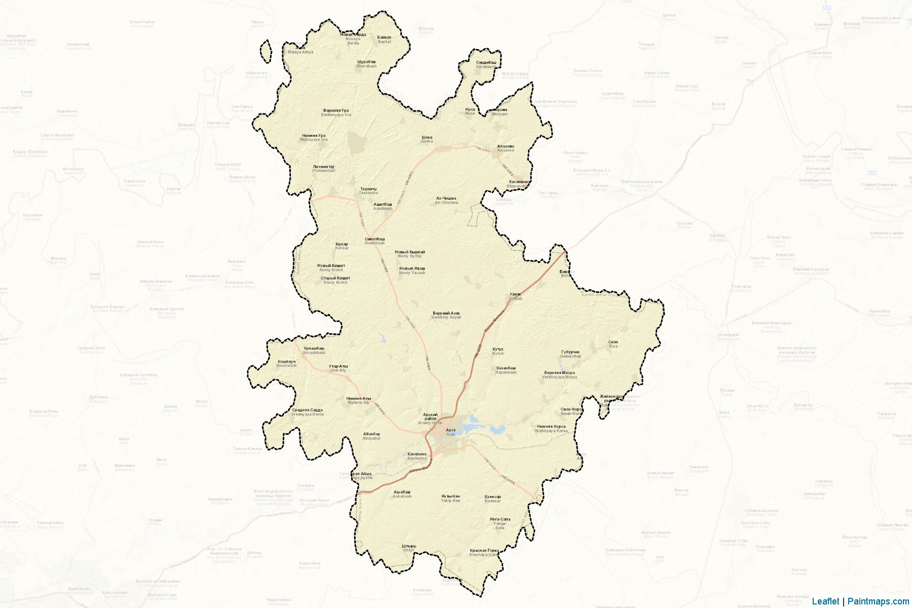 Arskiy (Tatarstan) Map Cropping Samples-2