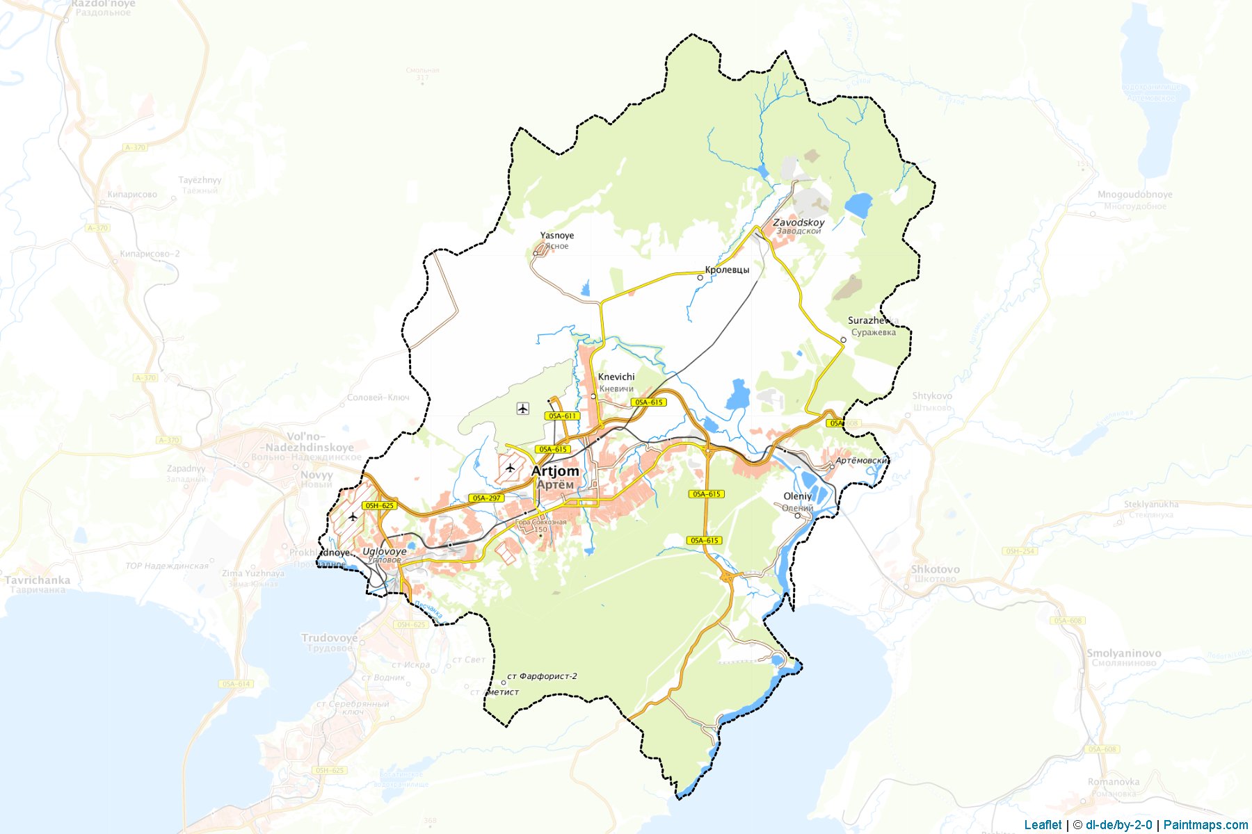 Artemovskiy (Primorsky) Haritası Örnekleri-1