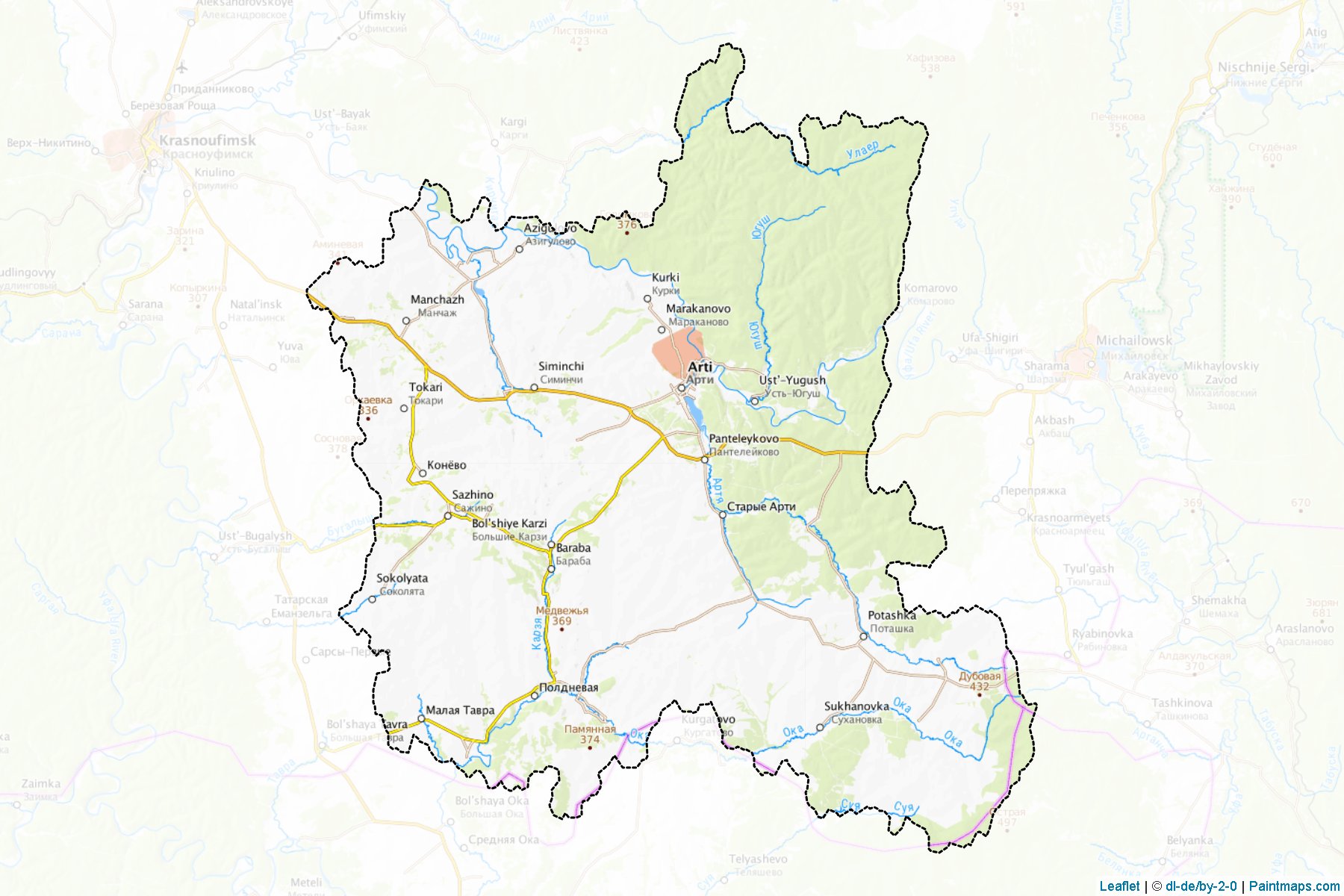 Artinskiy (Sverdlovsk) Map Cropping Samples-1