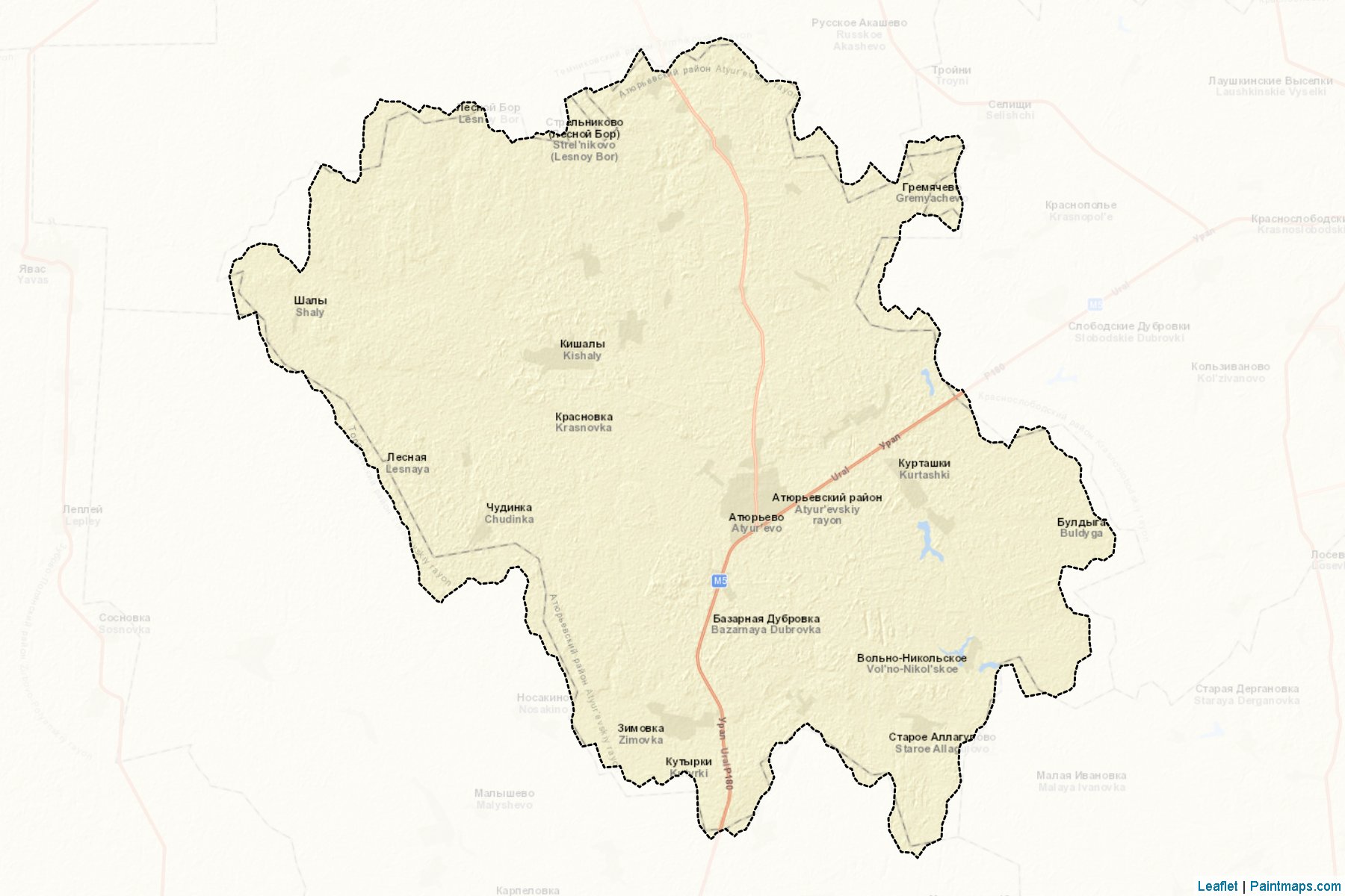 Atjur'evskiy (Mordovia) Map Cropping Samples-2