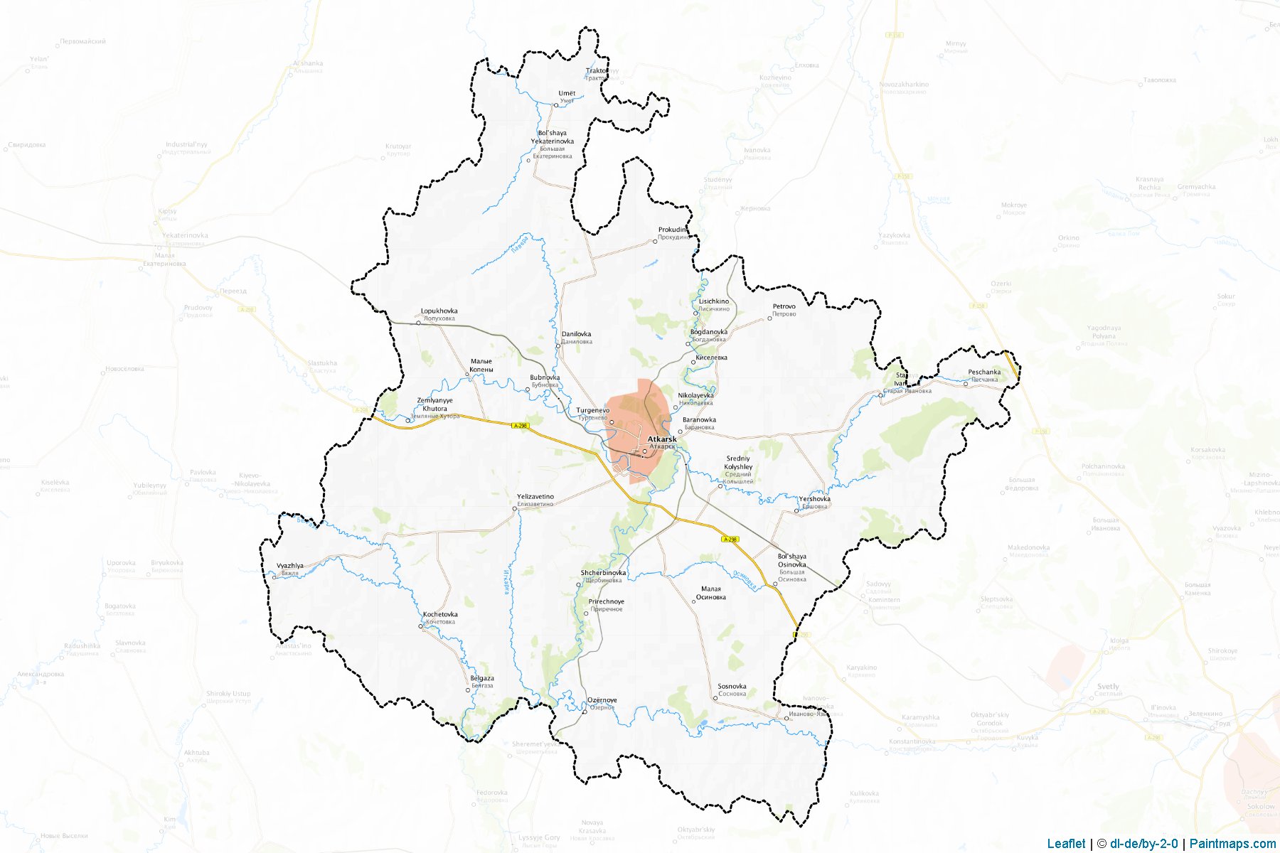 Atkarskiy (Saratov) Map Cropping Samples-1