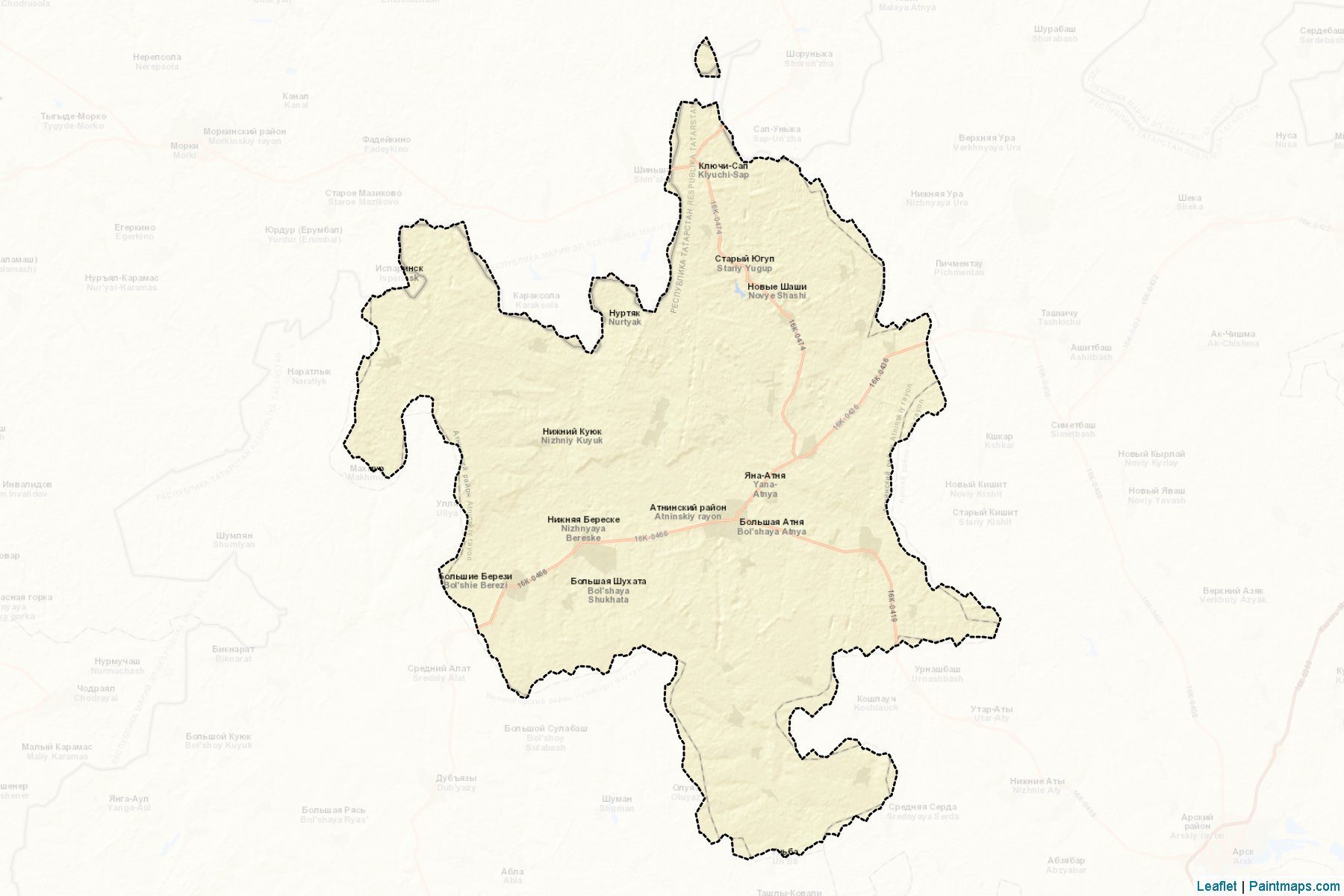 Atninskiy (Tatarstan) Map Cropping Samples-2