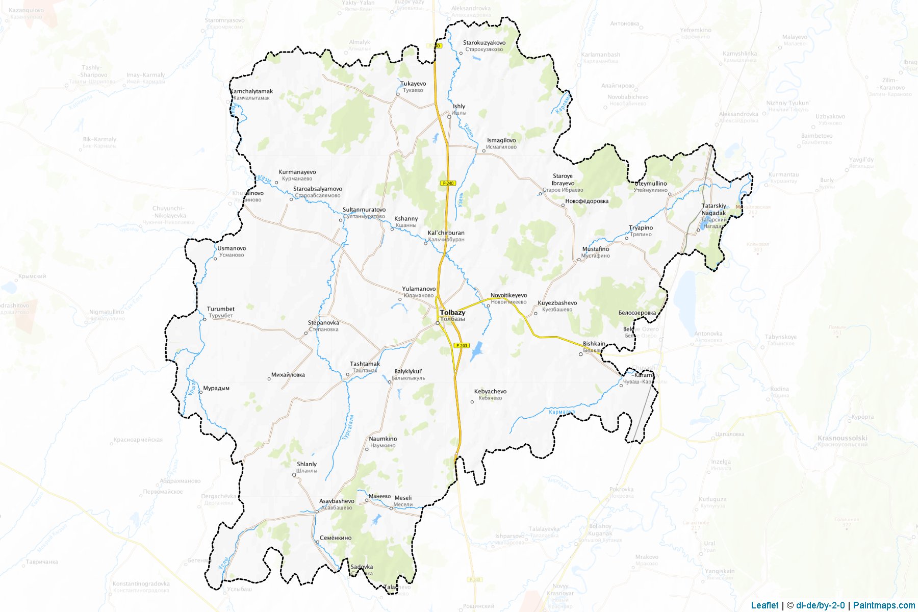 Aurgazinskiy (Bashkortostan) Map Cropping Samples-1