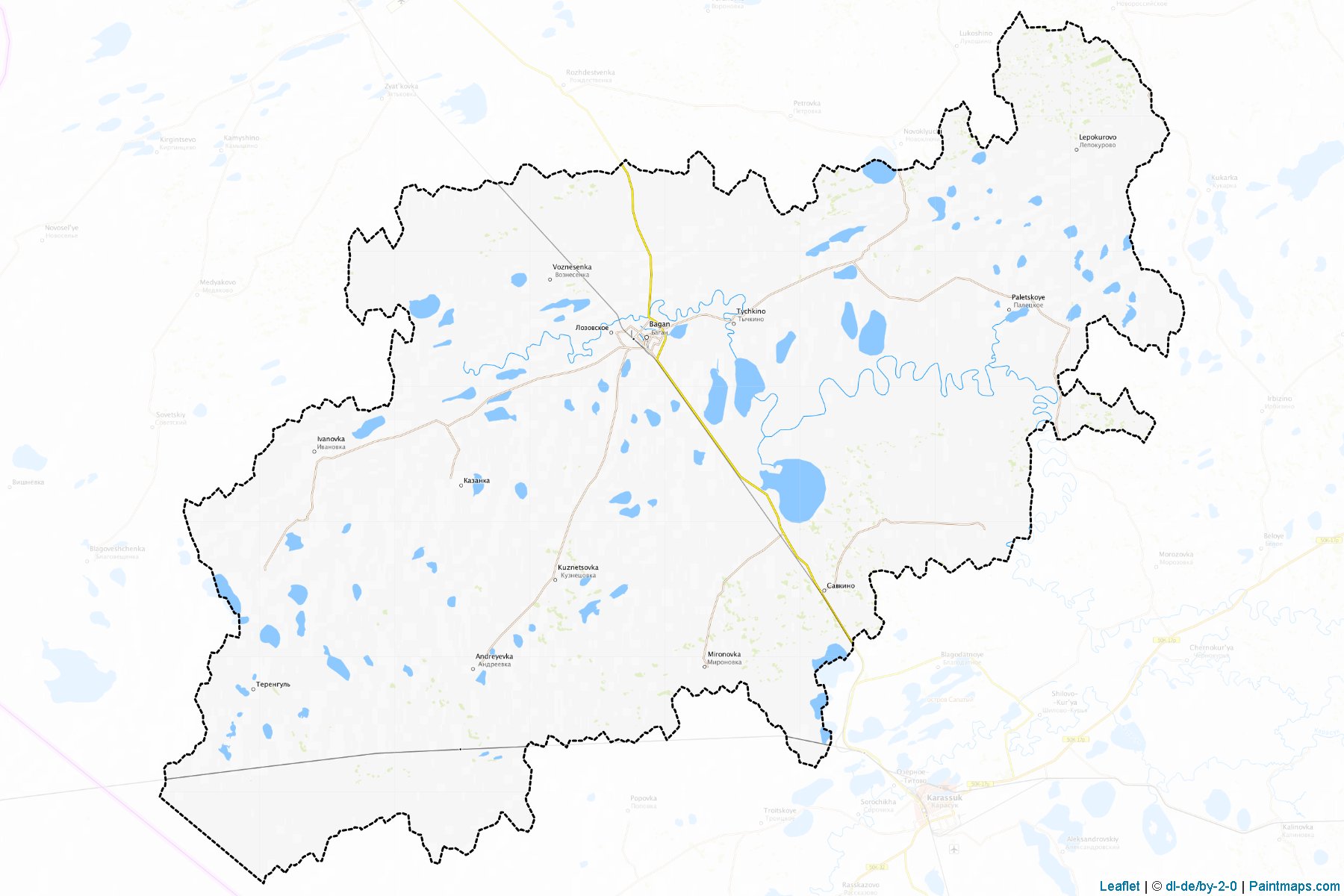 Baganskiy (Novosibirsk) Haritası Örnekleri-1