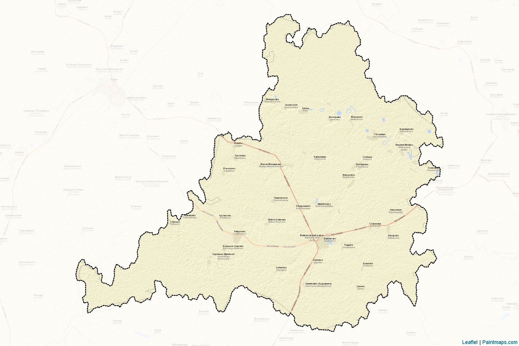 Bajkalovskiy (Sverdlovsk) Map Cropping Samples-2