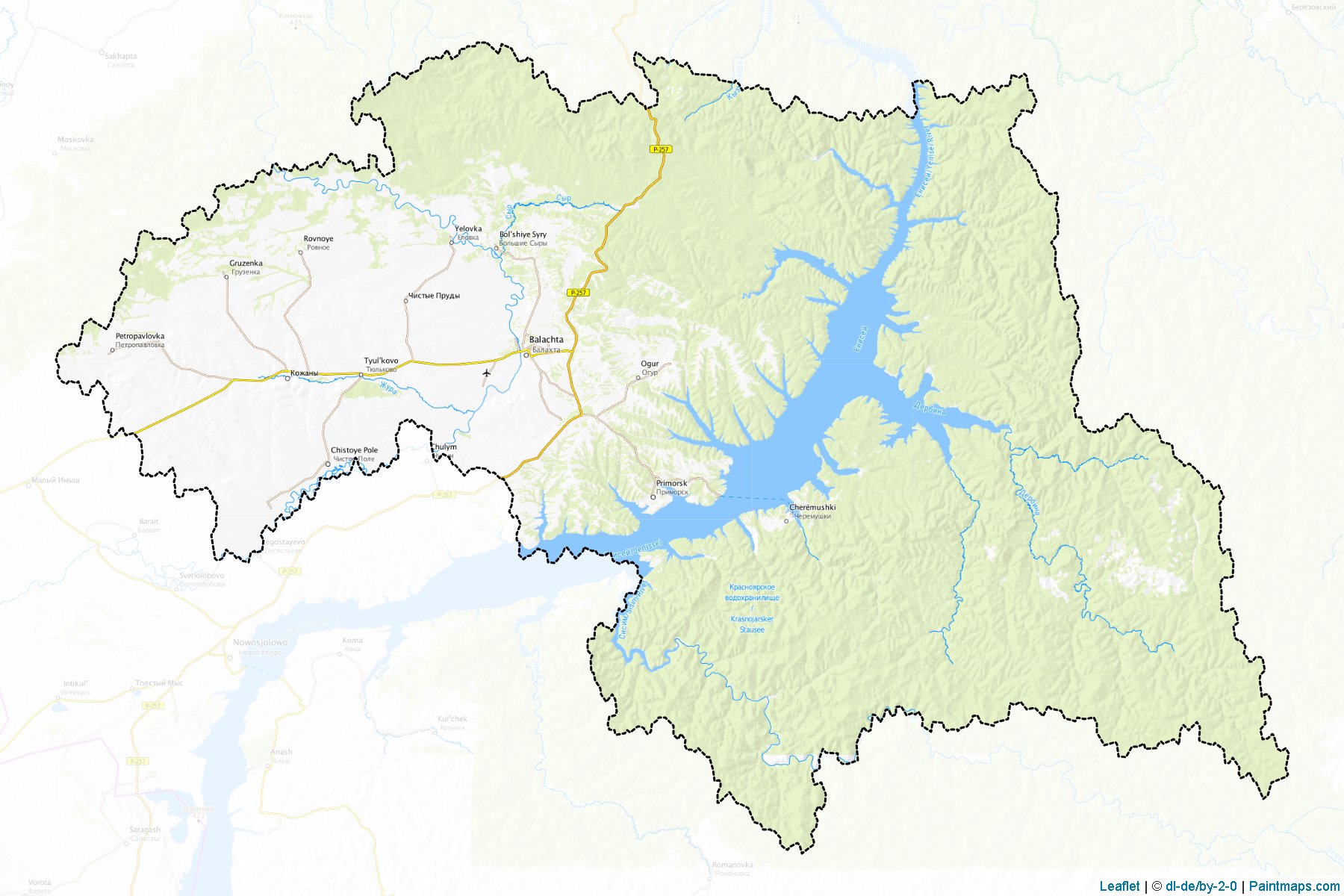 Balakhtinskiy (Krasnoyarsk) Map Cropping Samples-1