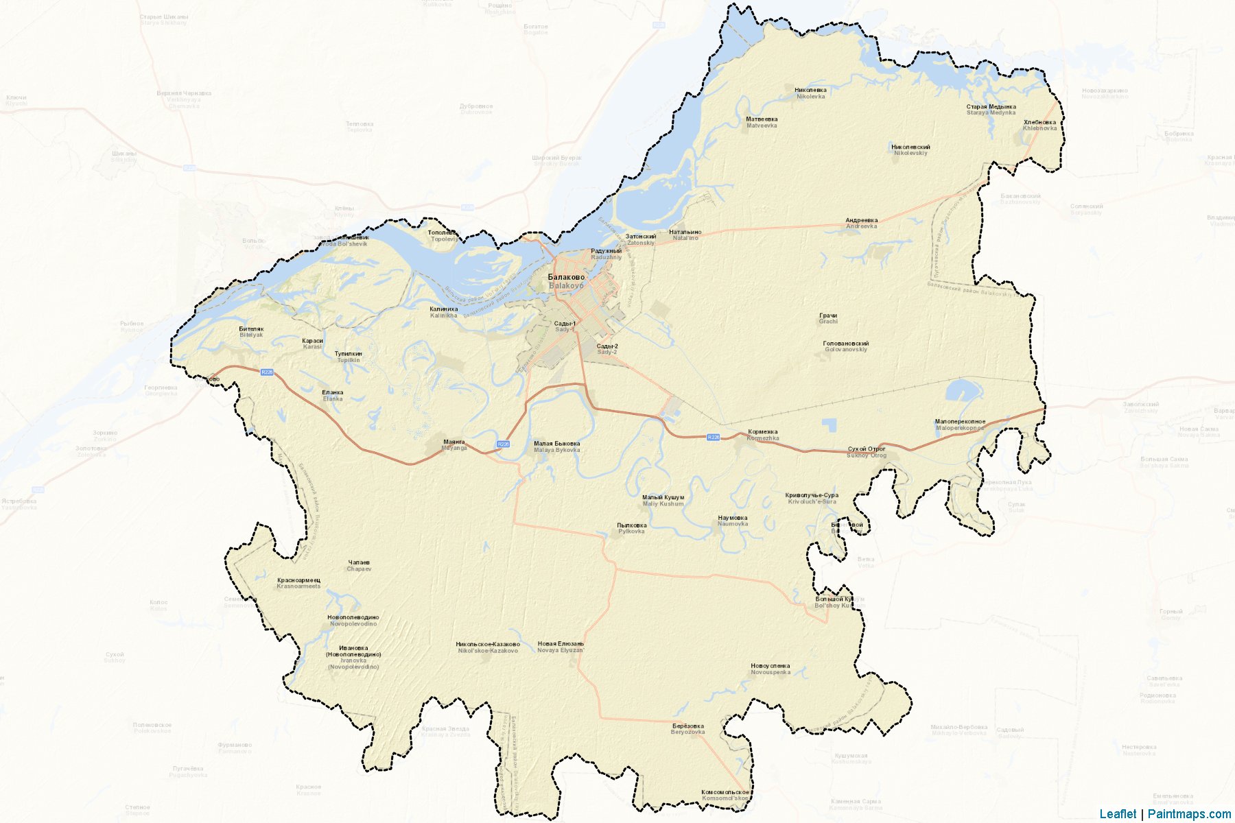 Balakovskiy (Saratov) Map Cropping Samples-2