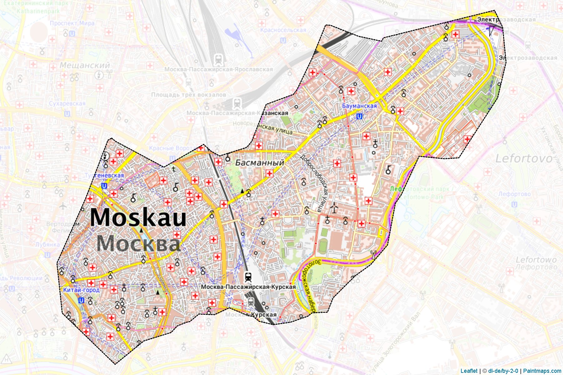 Basmannyj (Moscow City) Map Cropping Samples-1