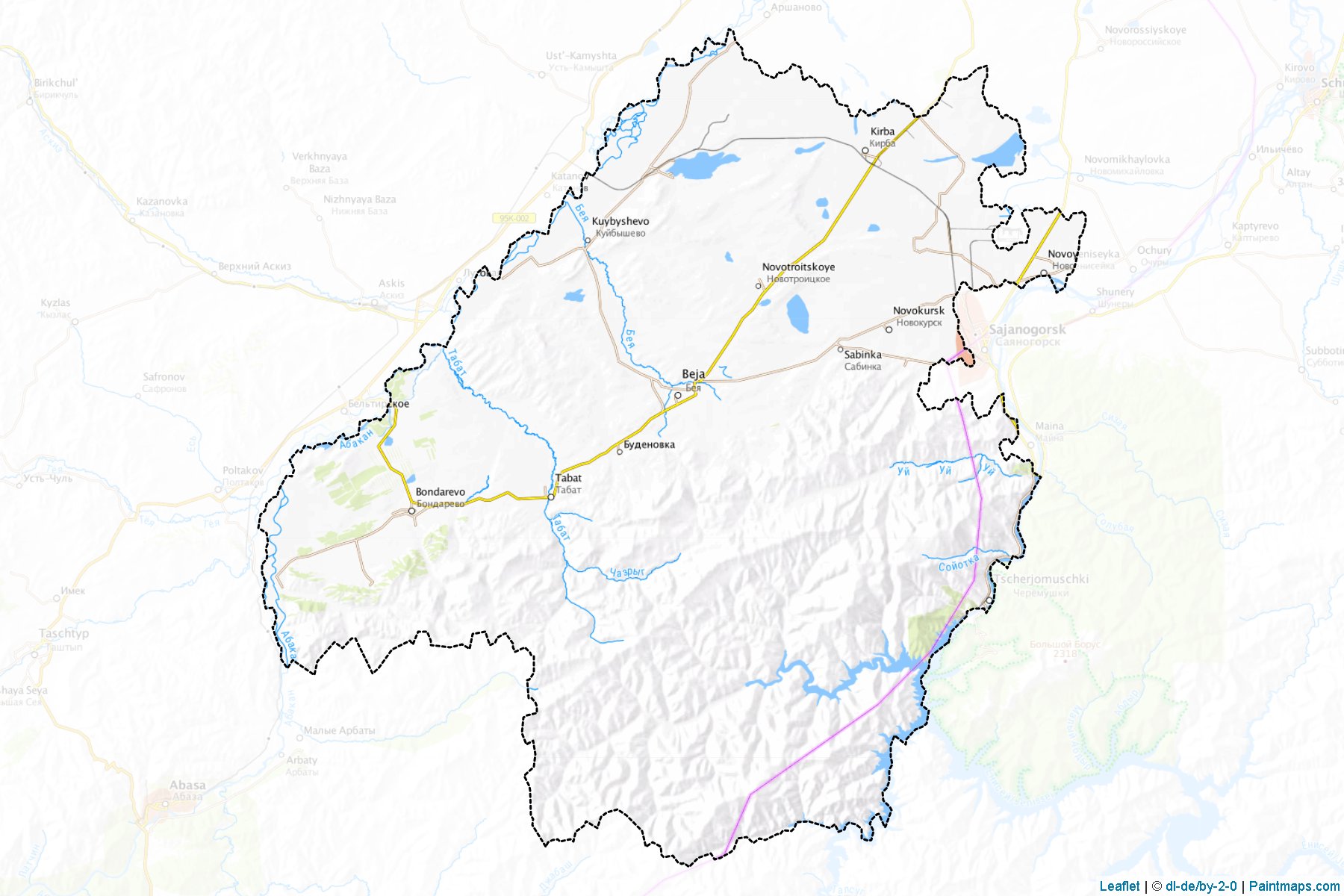 Bejskiy (Khakassia) Map Cropping Samples-1