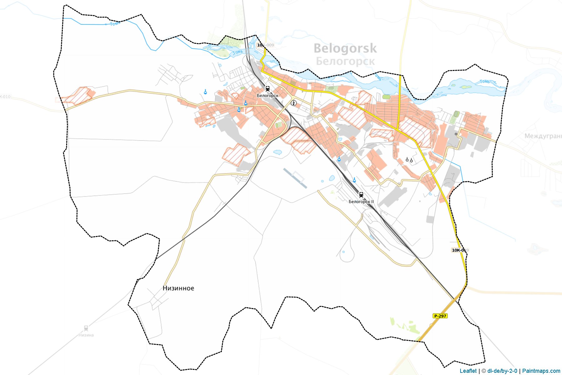 Belogorsk (Amur) Haritası Örnekleri-1