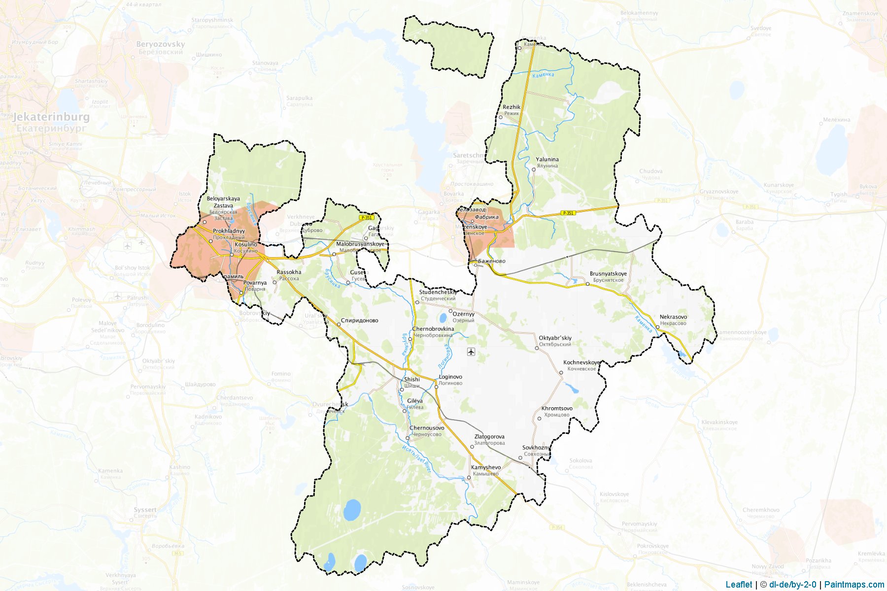 Belojarskiy (Sverdlovsk) Haritası Örnekleri-1