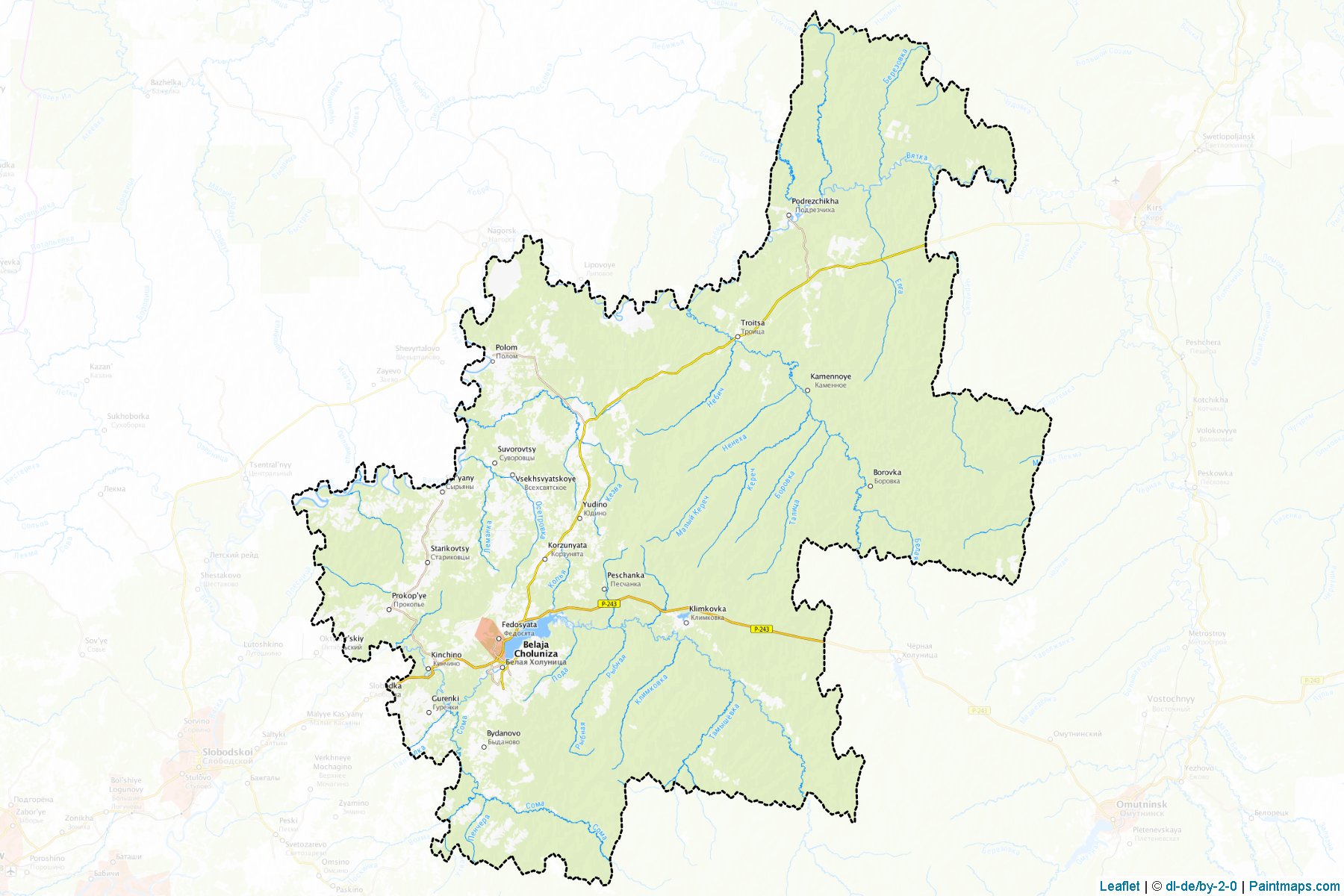 Belokholunickij (Kirov) Map Cropping Samples-1