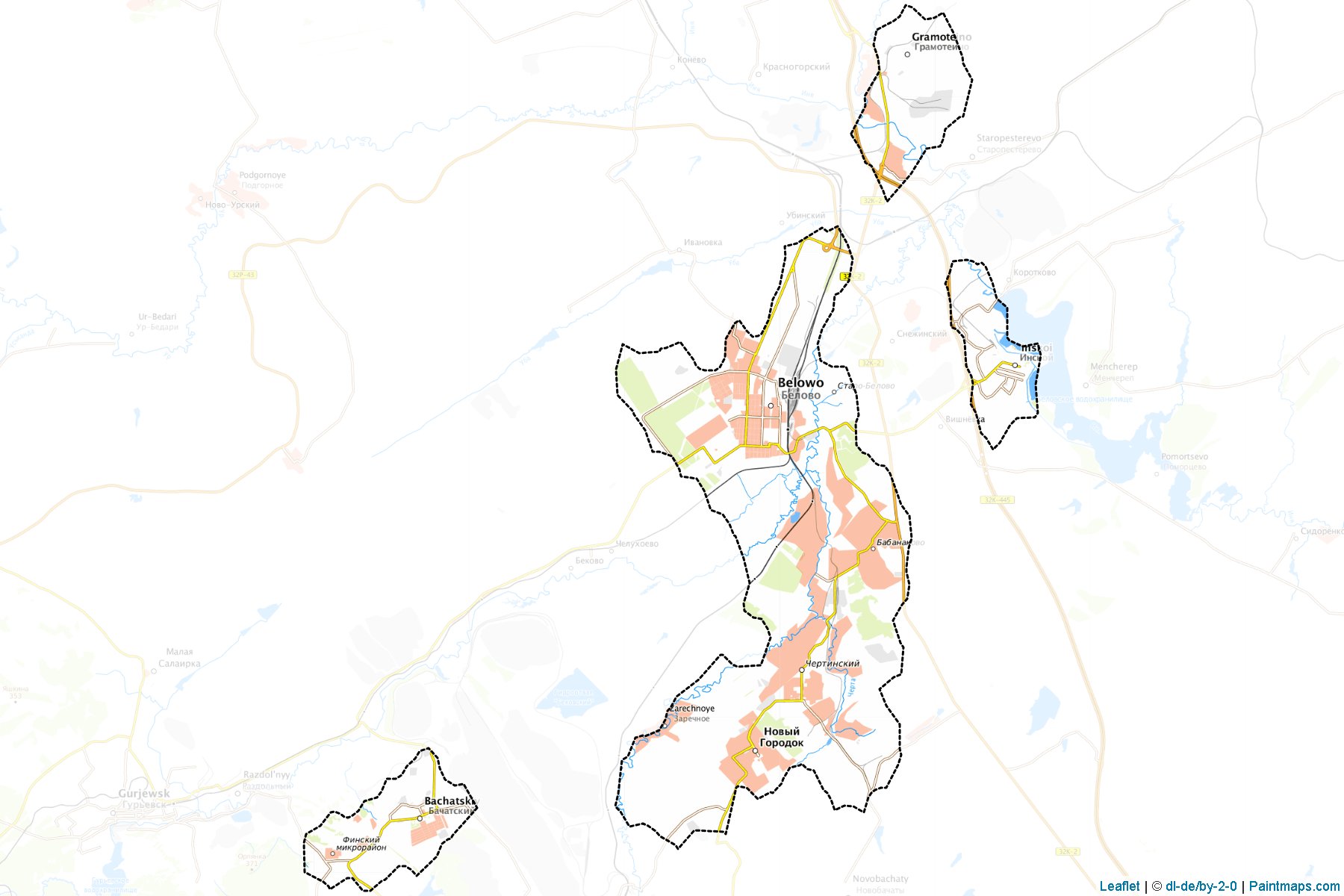 Belovo (Kemerovo) Map Cropping Samples-1