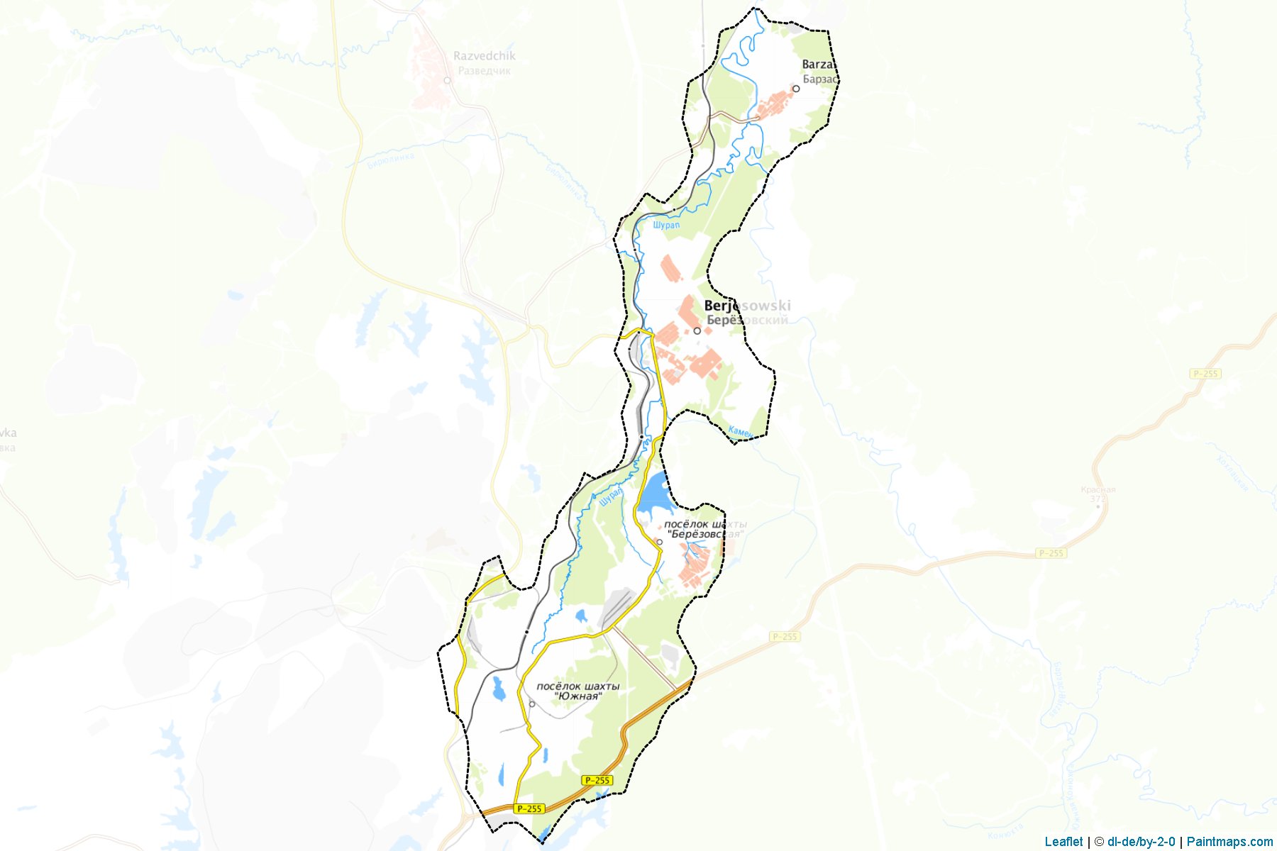 Berezovskiy (Kemerovo) Map Cropping Samples-1