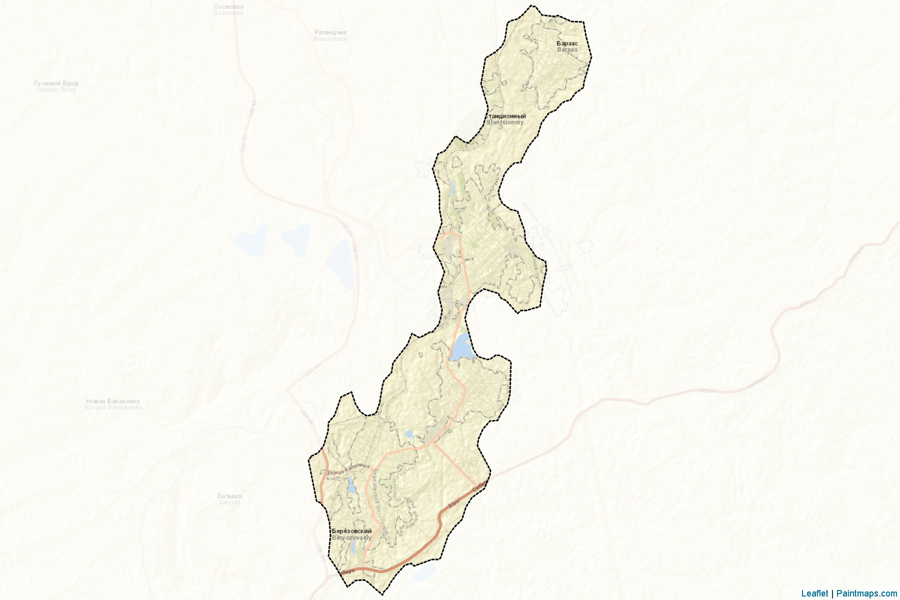 Berezovskiy (Kemerovo) Map Cropping Samples-2