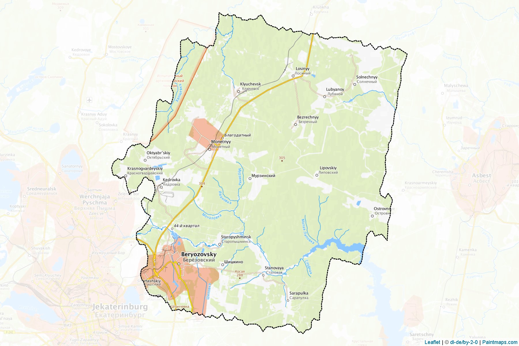 Berjozovskiy (Sverdlovsk) Haritası Örnekleri-1