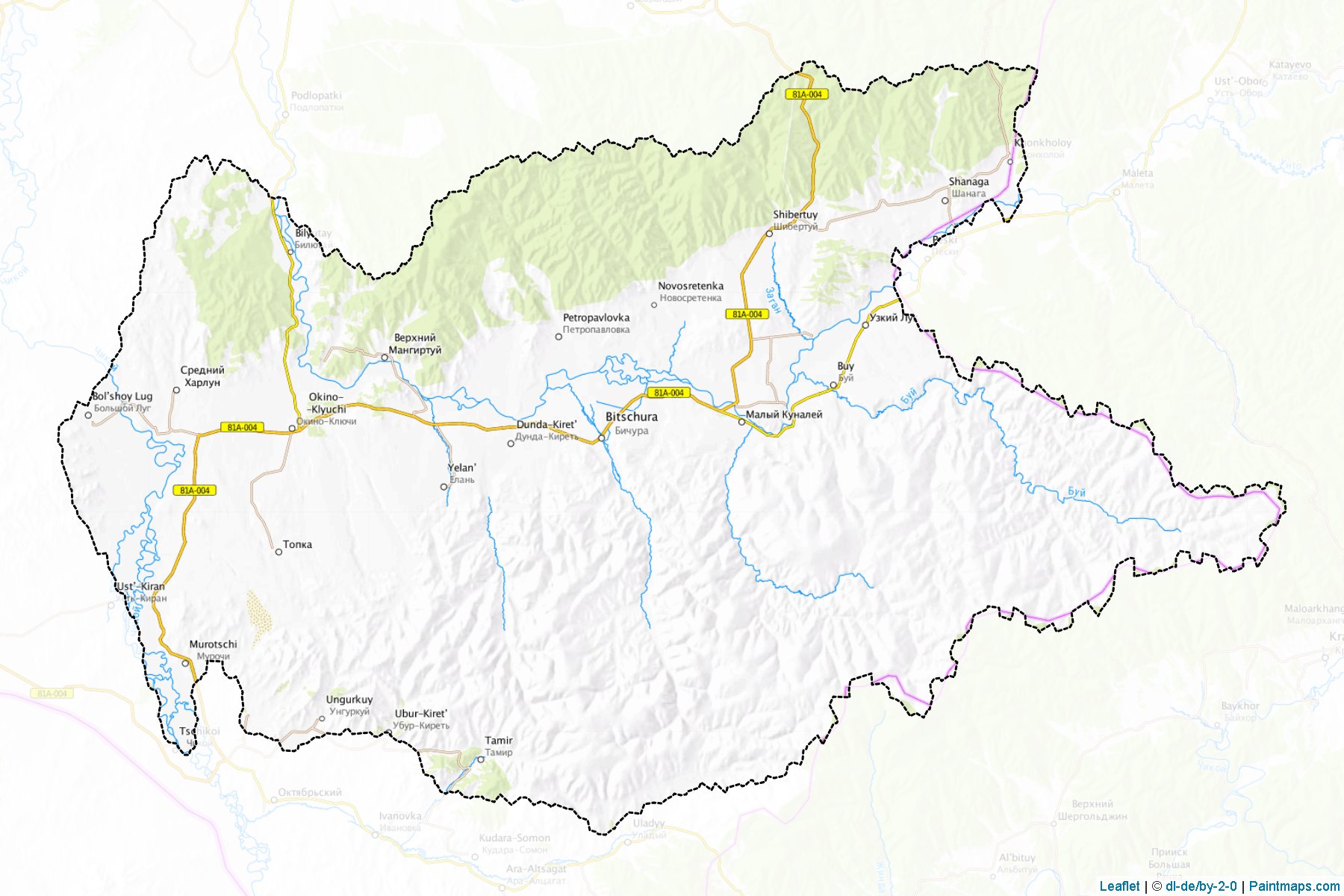 Bichurskiy (Buryat) Map Cropping Samples-1