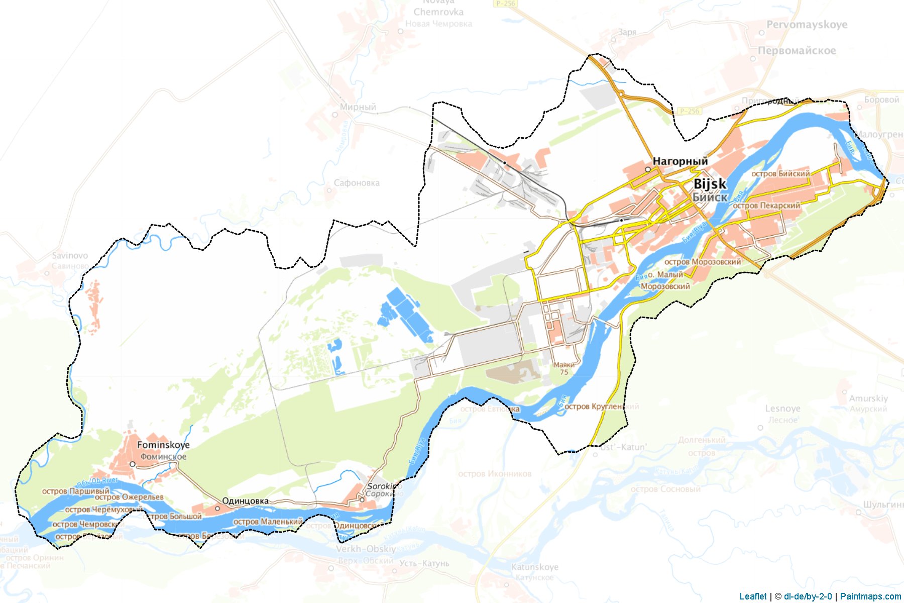 Bijsk (Altai) Map Cropping Samples-1