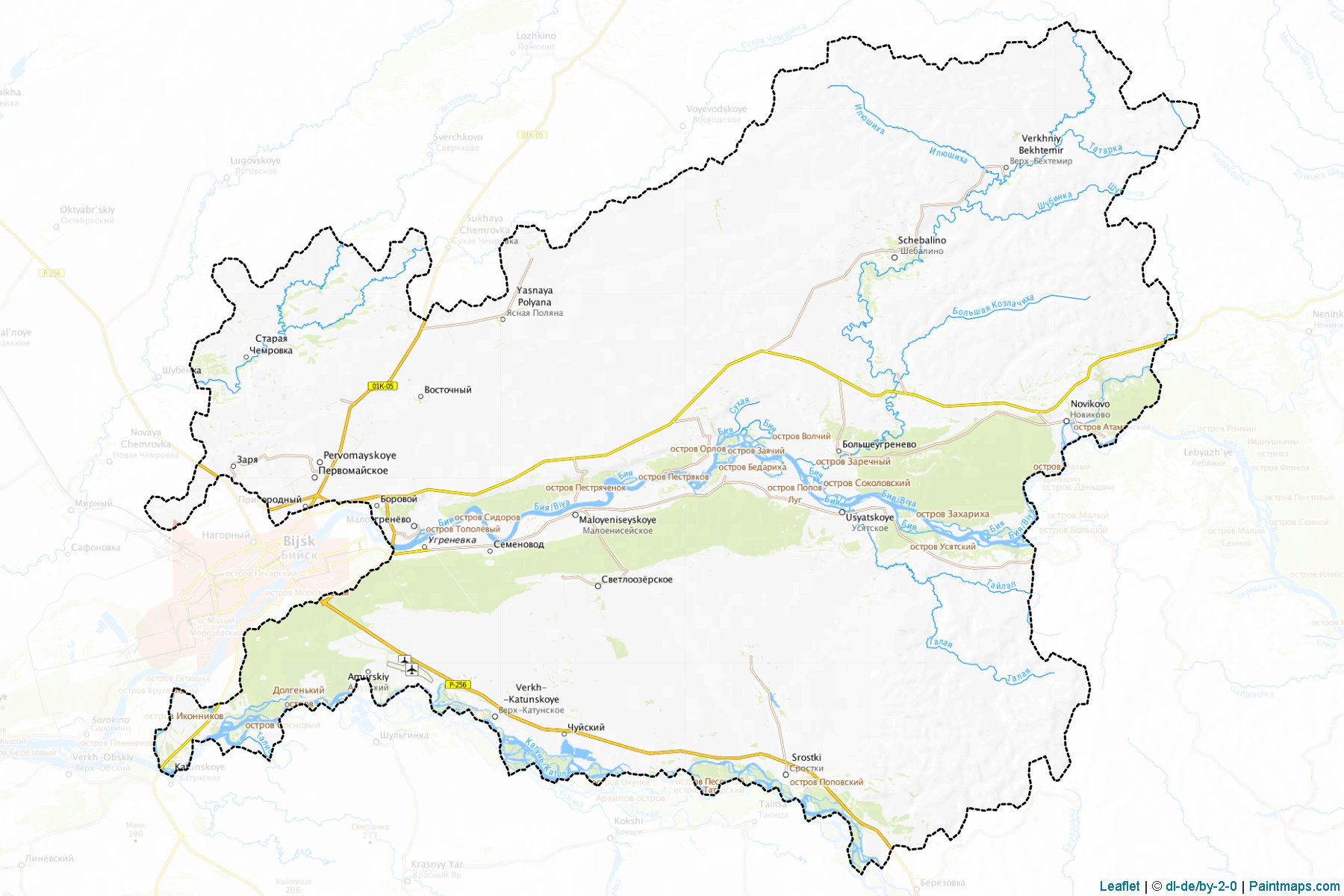 Bijskiy (Altay Cumhuriyeti) Haritası Örnekleri-1