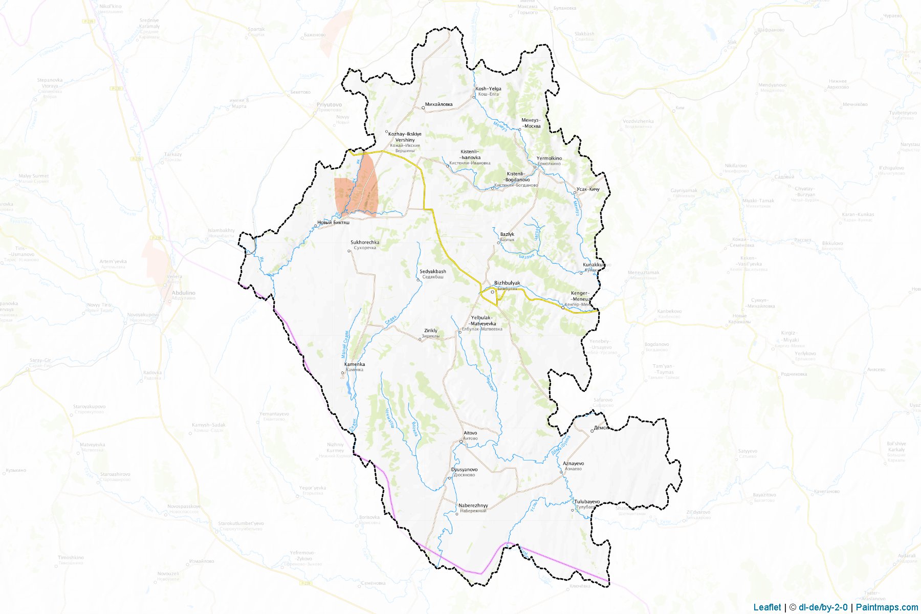 Bizhbuljakskiy (Bashkortostan) Map Cropping Samples-1