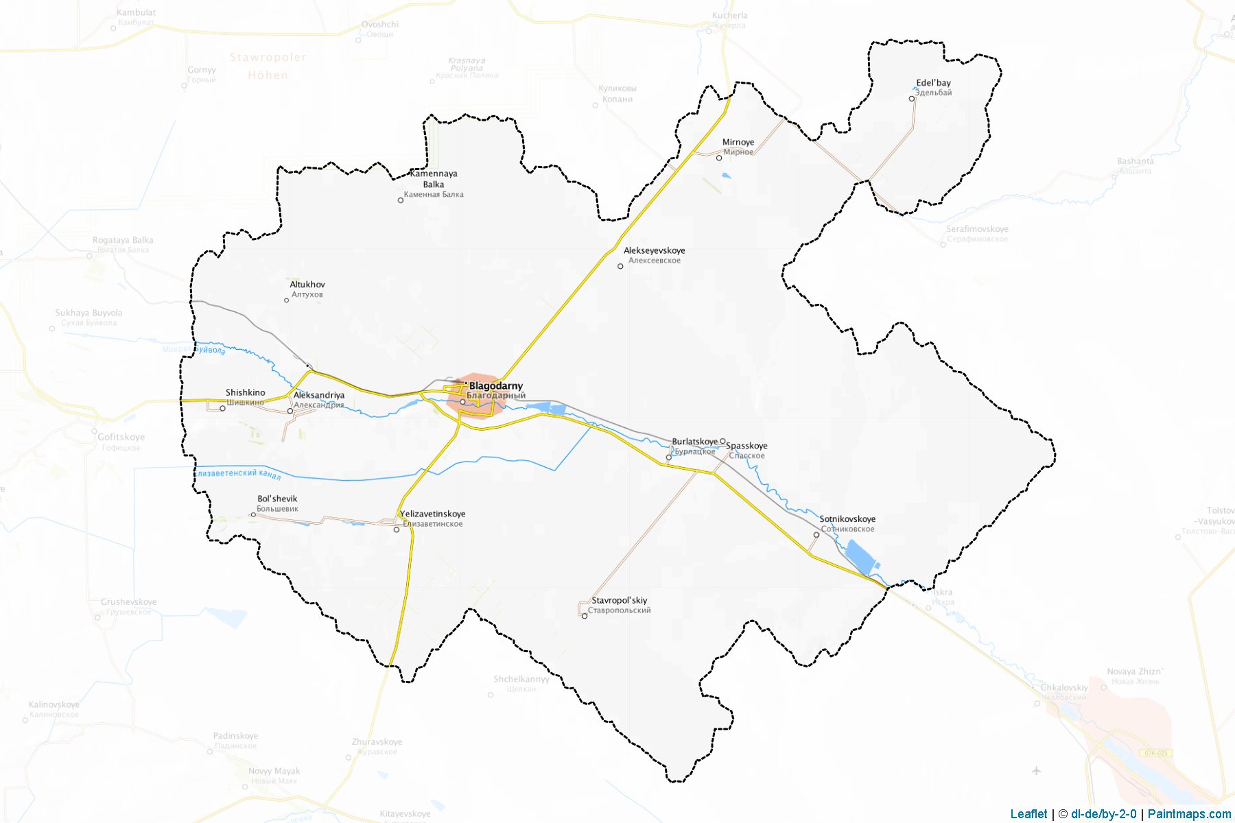 Blagodarnenskiy (Stavropol) Haritası Örnekleri-1