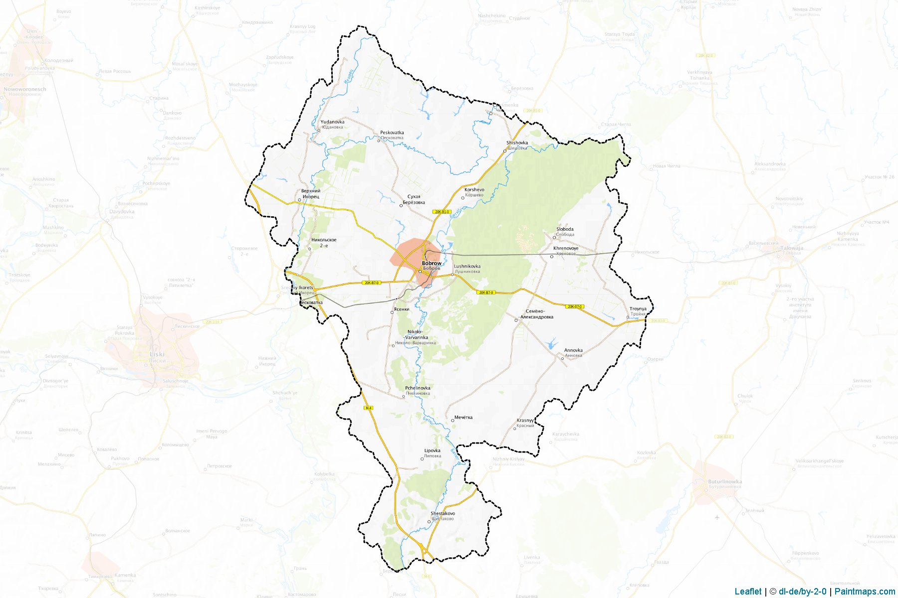 Bobrovskiy (Voronezh) Map Cropping Samples-1