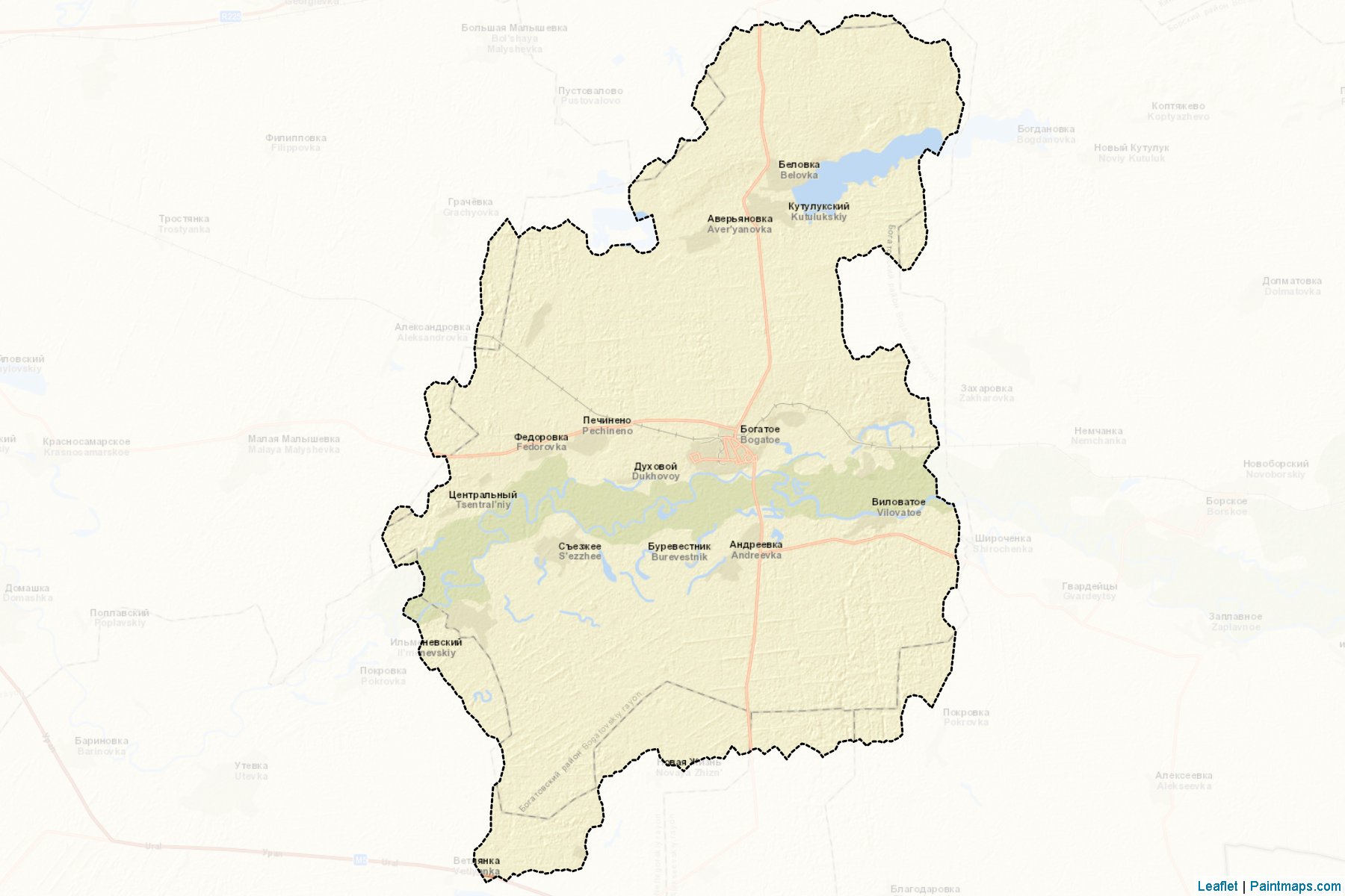 Muestras de recorte de mapas Bogatovskiy (Samara)-2