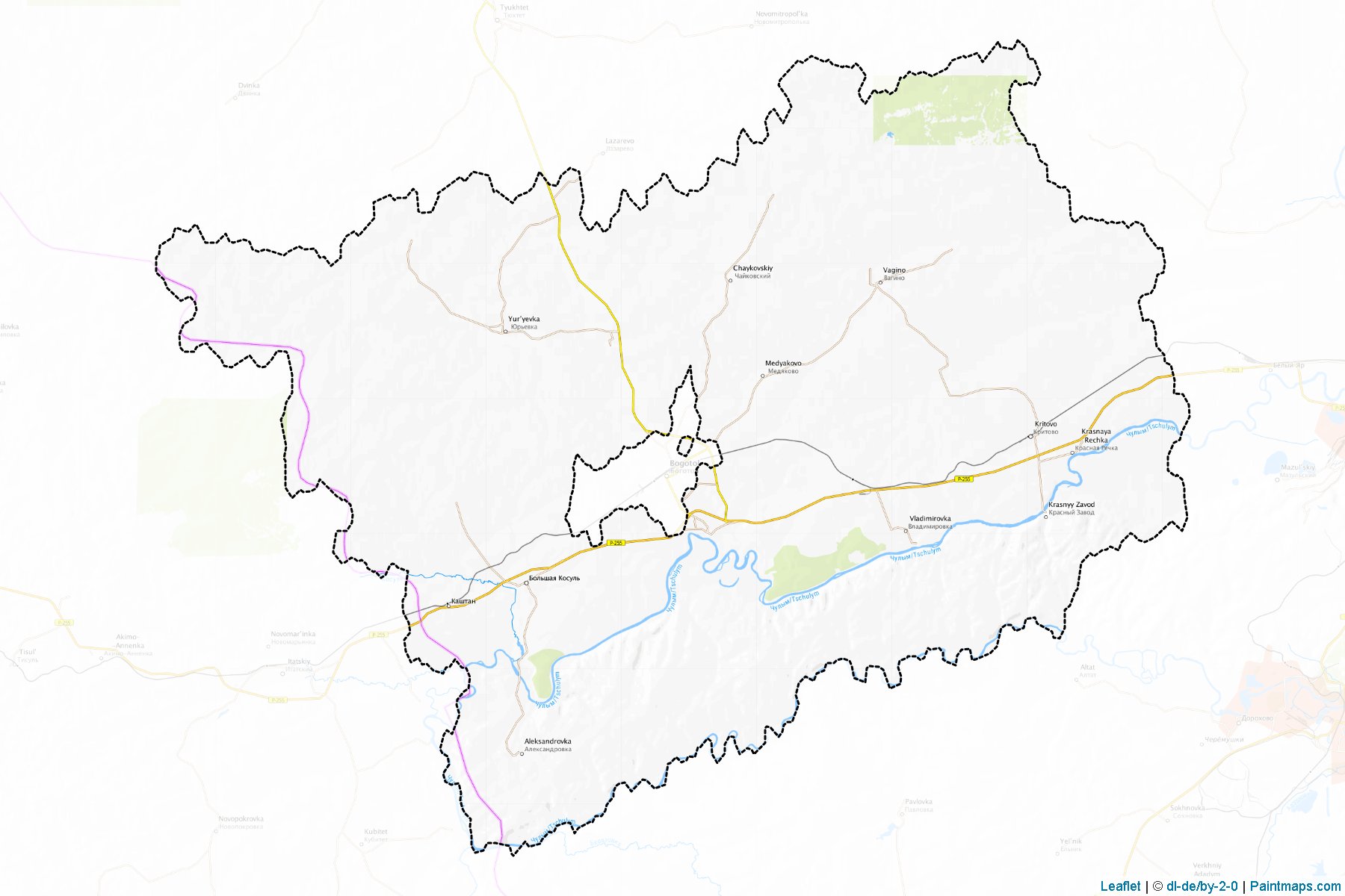 Bogotol'skiy (Krasnoyarsk) Map Cropping Samples-1