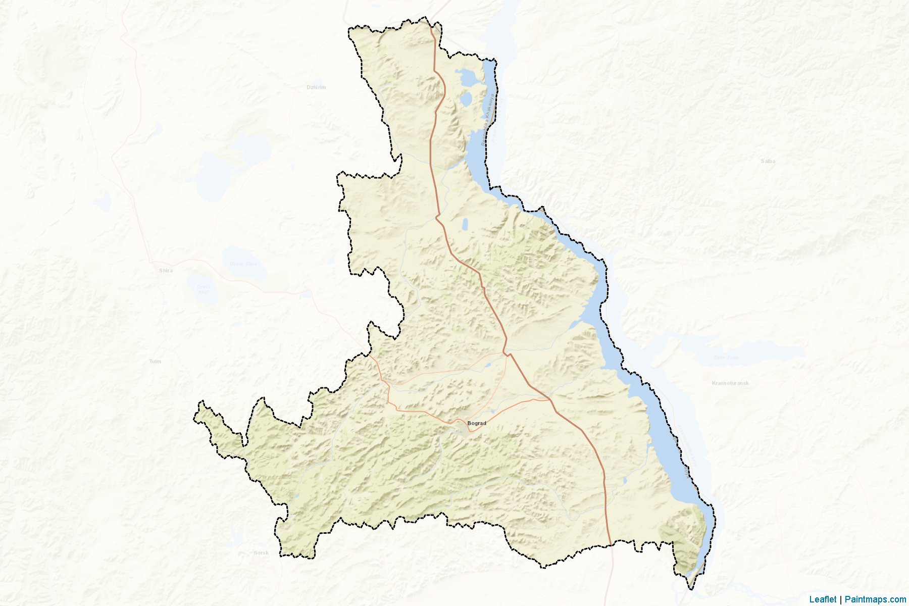 Bogradskiy (Khakassia) Map Cropping Samples-2